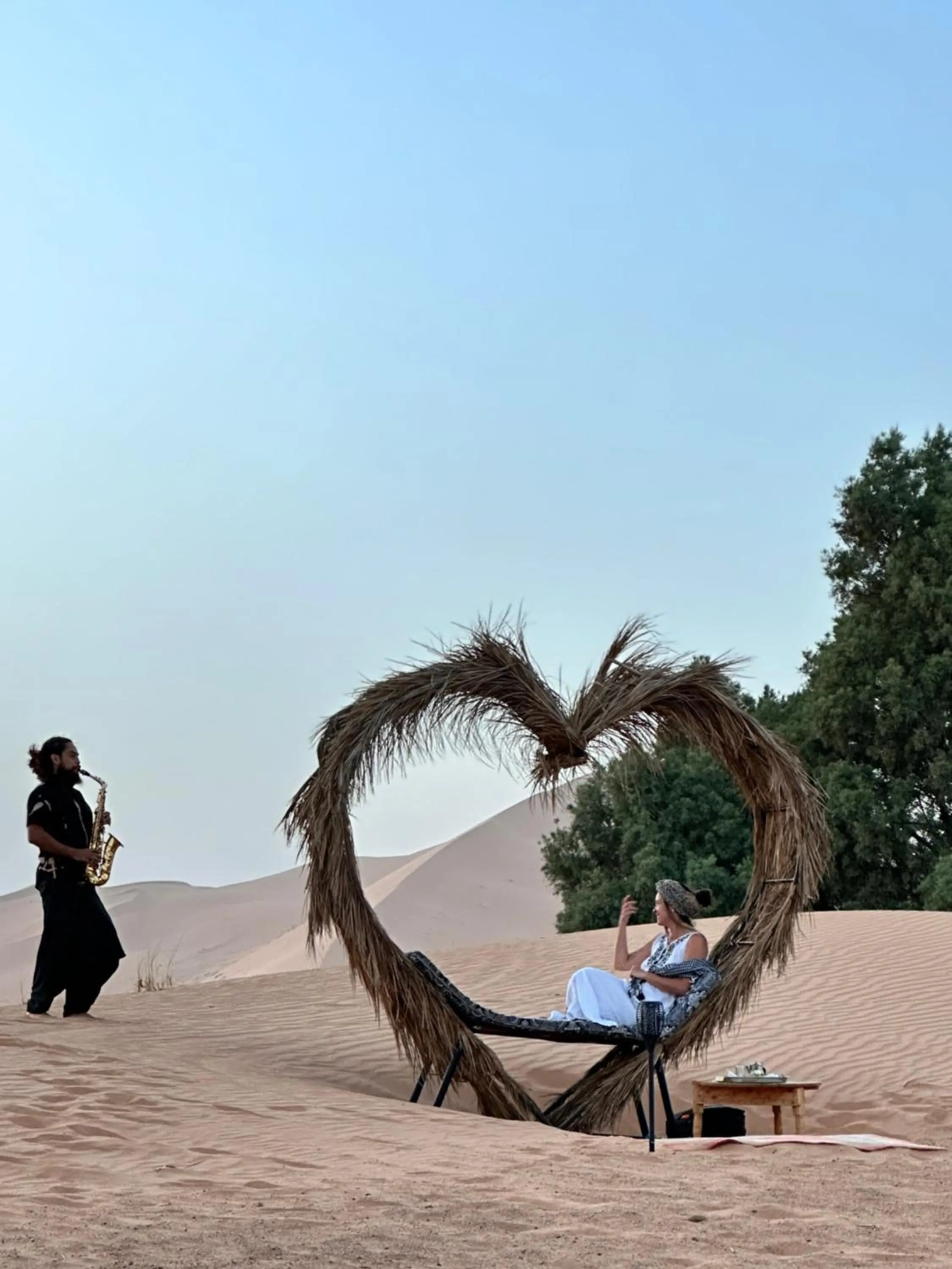 Natural landscape in Sahara wellness camp