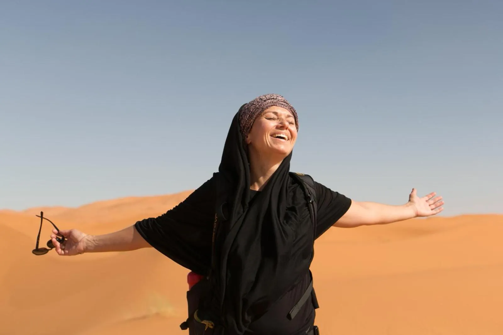 People in Sahara wellness camp