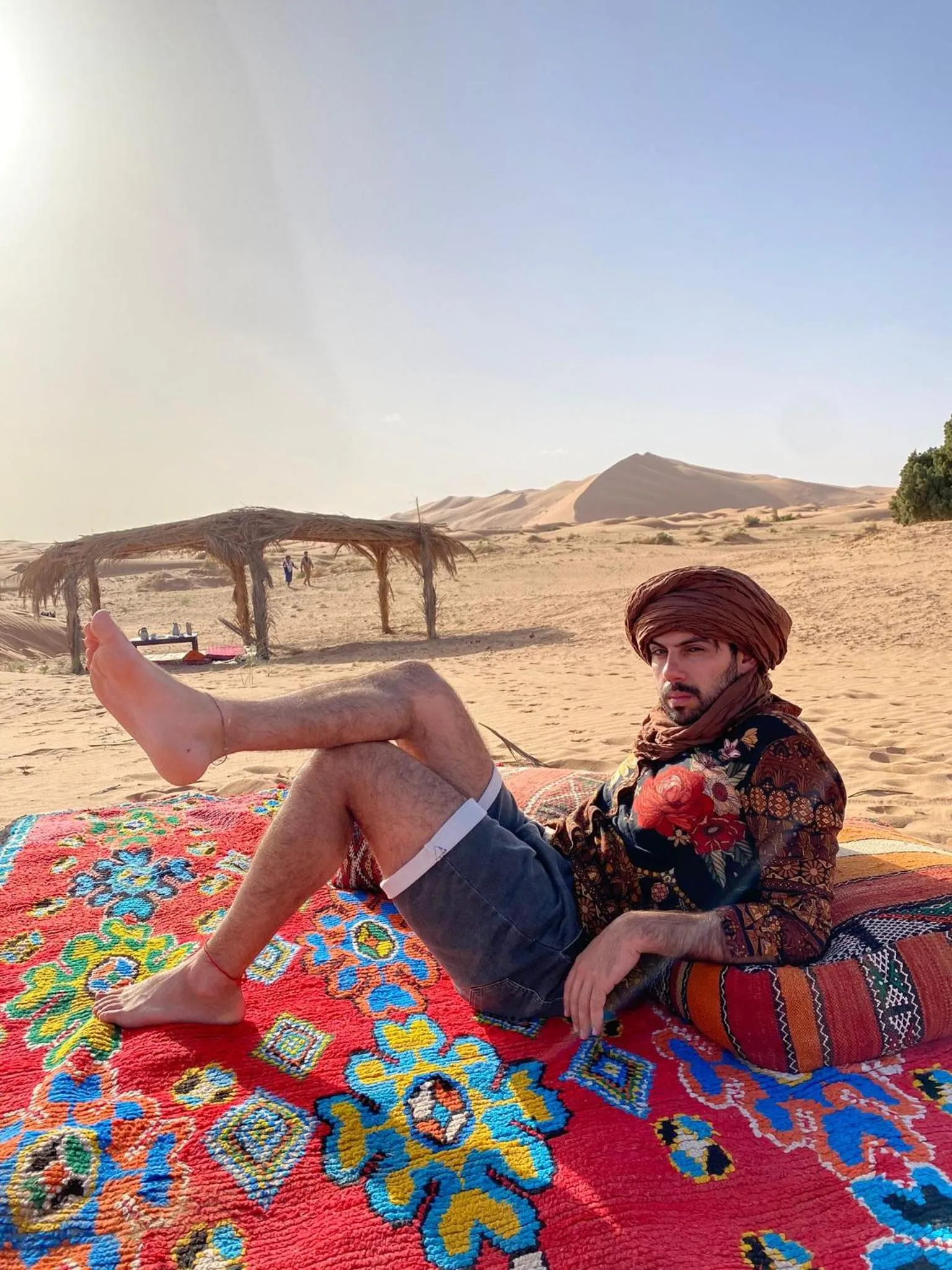 People in Sahara wellness camp