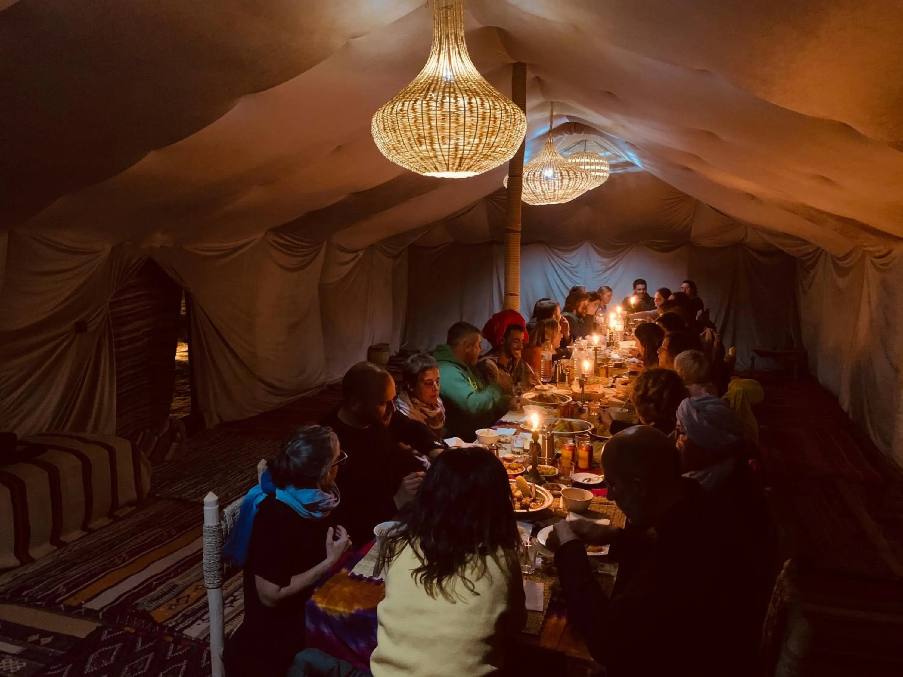 People in Sahara wellness camp