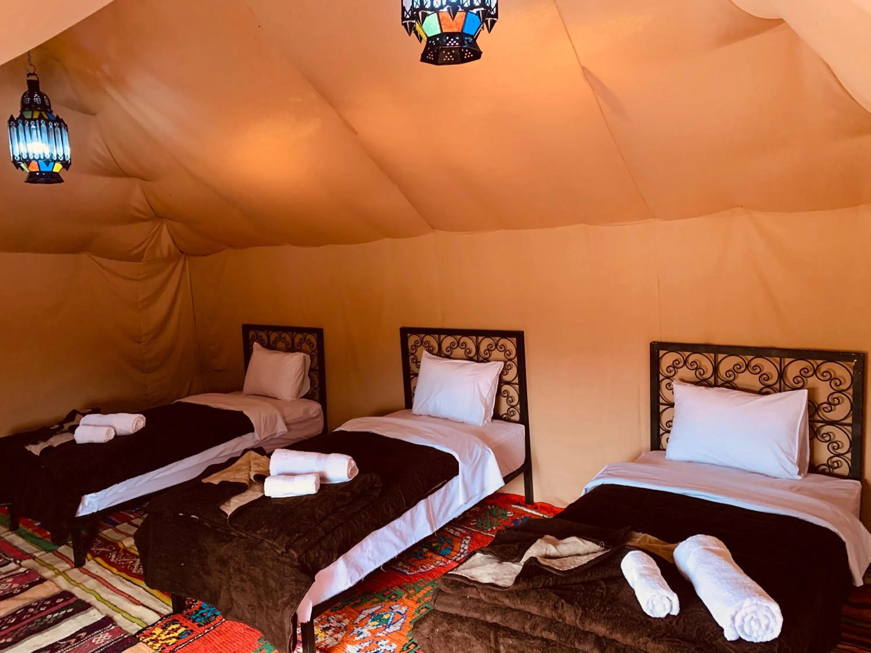 Bed in Sahara wellness camp