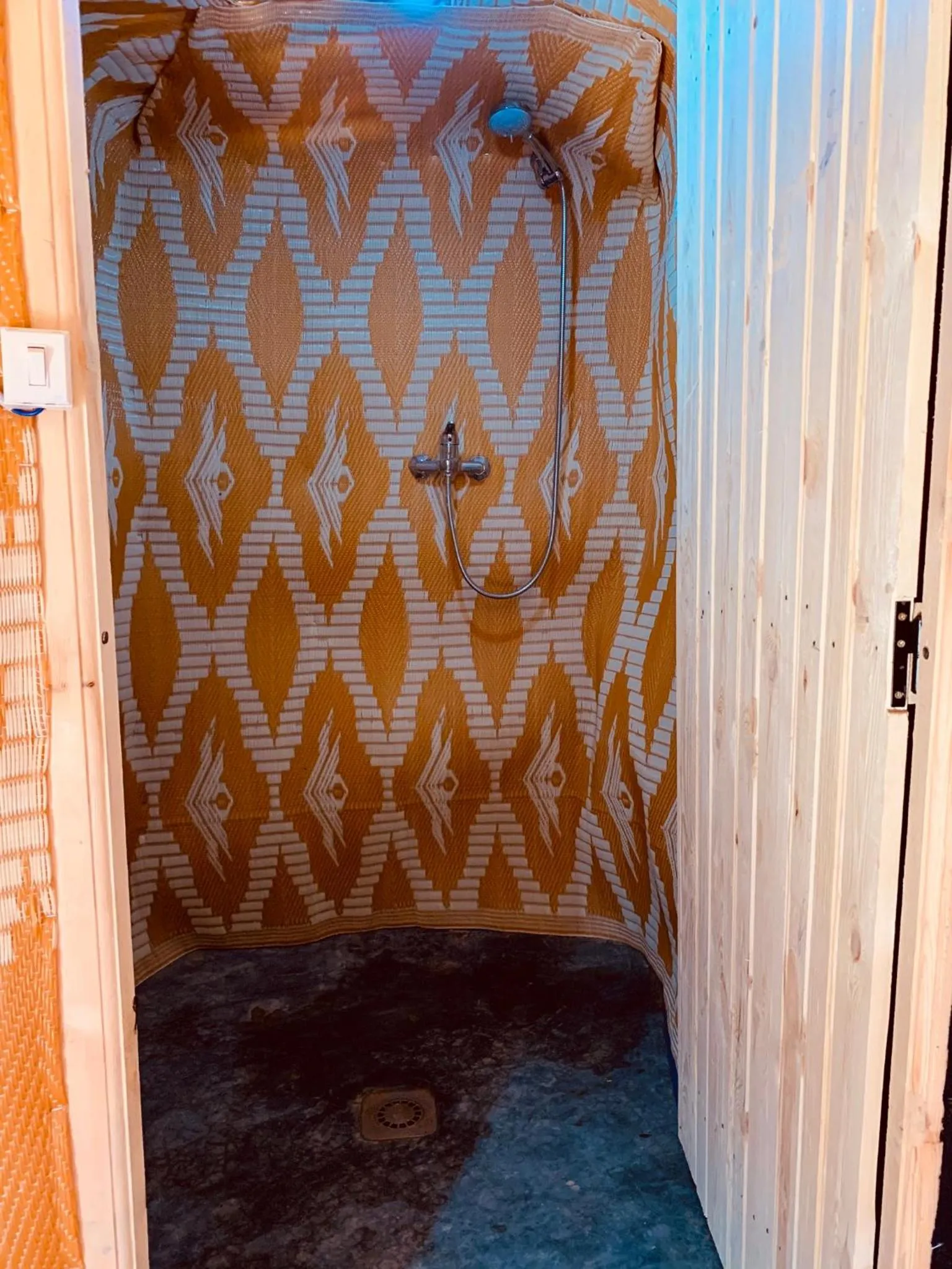 Shower in Sahara wellness camp