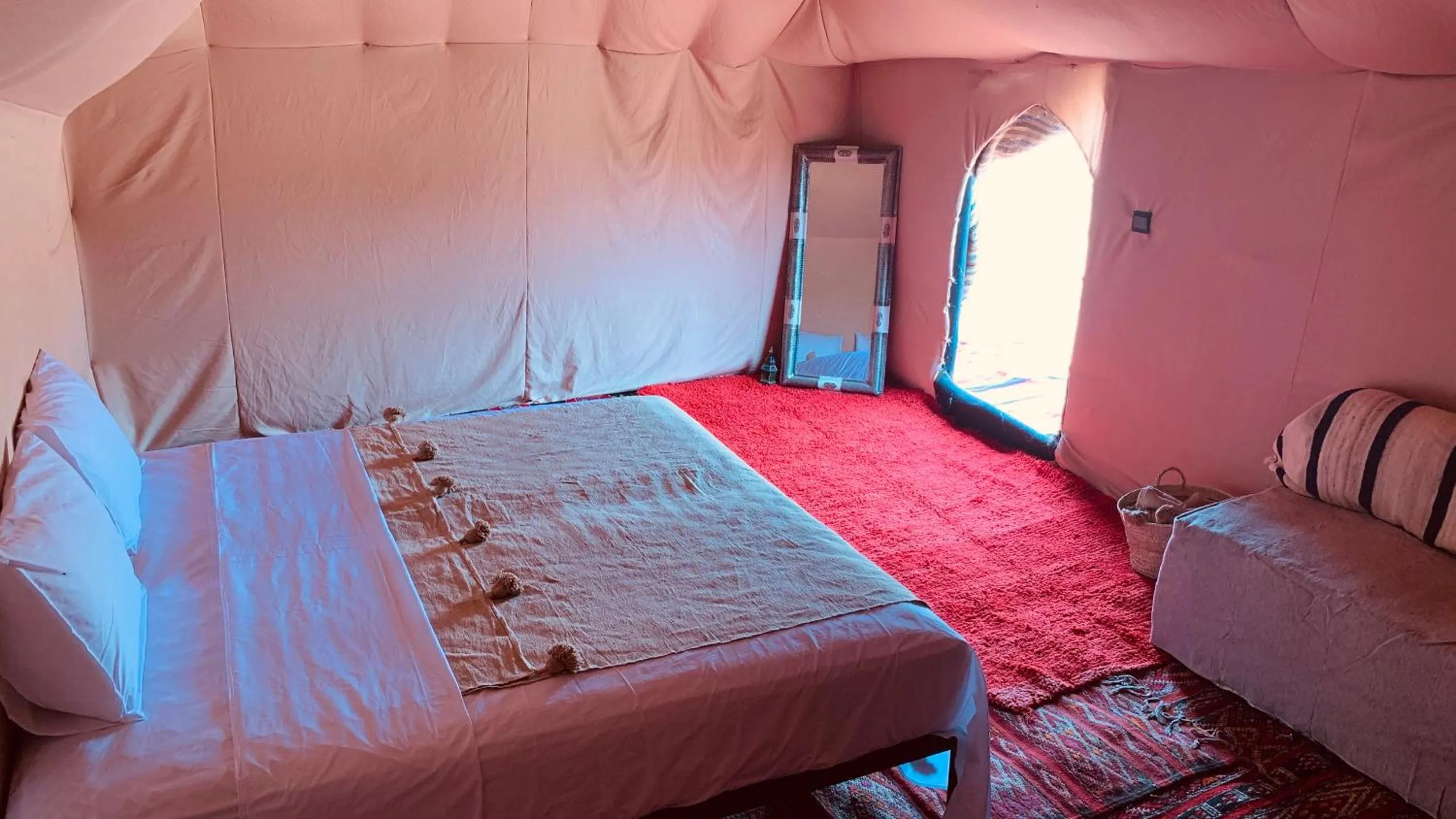 Bed in Sahara wellness camp