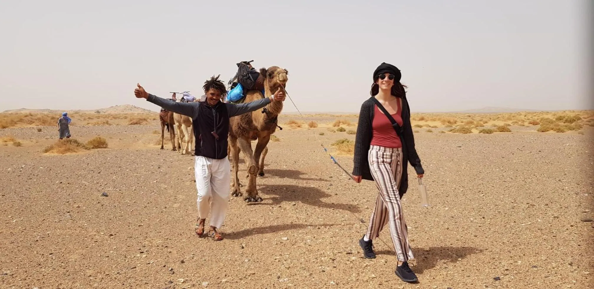 People in Sahara wellness camp