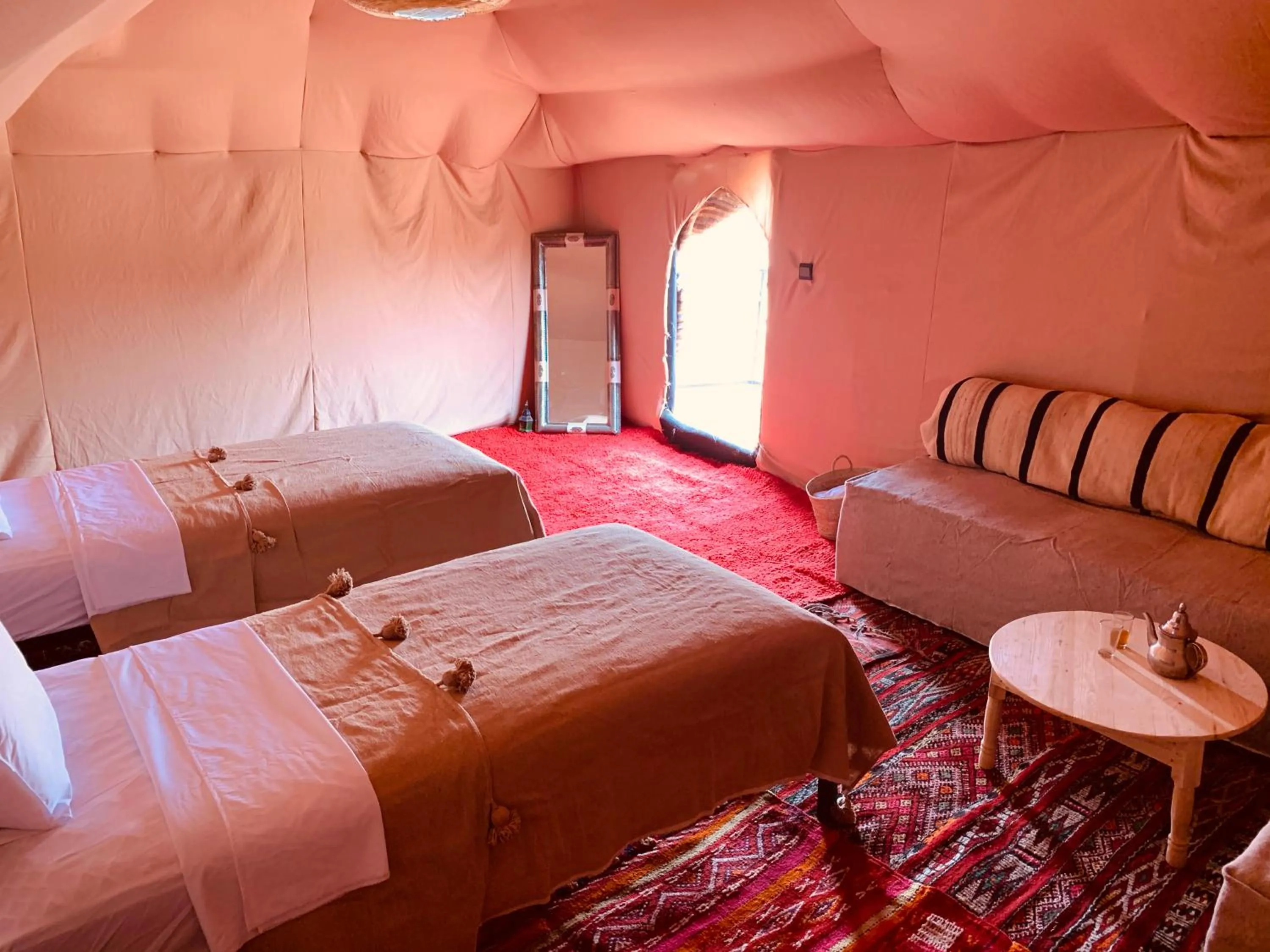 Bed in Sahara wellness camp