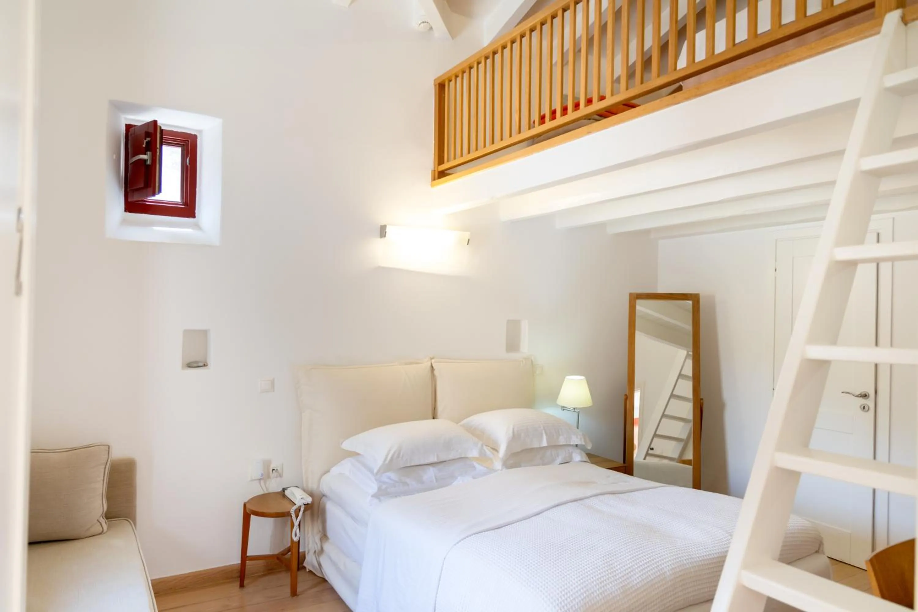 Photo of the whole room, Bed in Pirgos Mavromichali