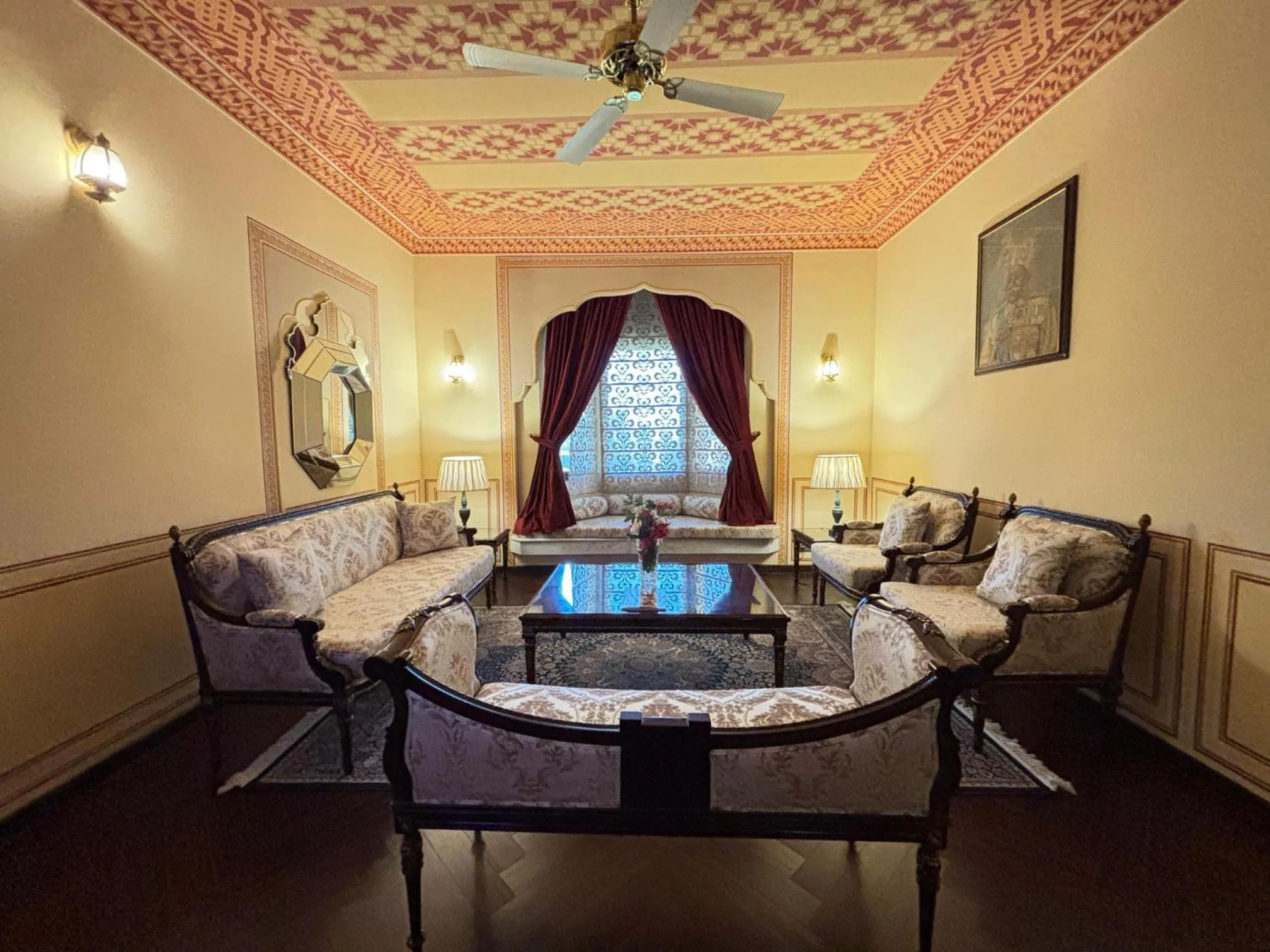 Living room in Fort Rajwada,Jaisalmer