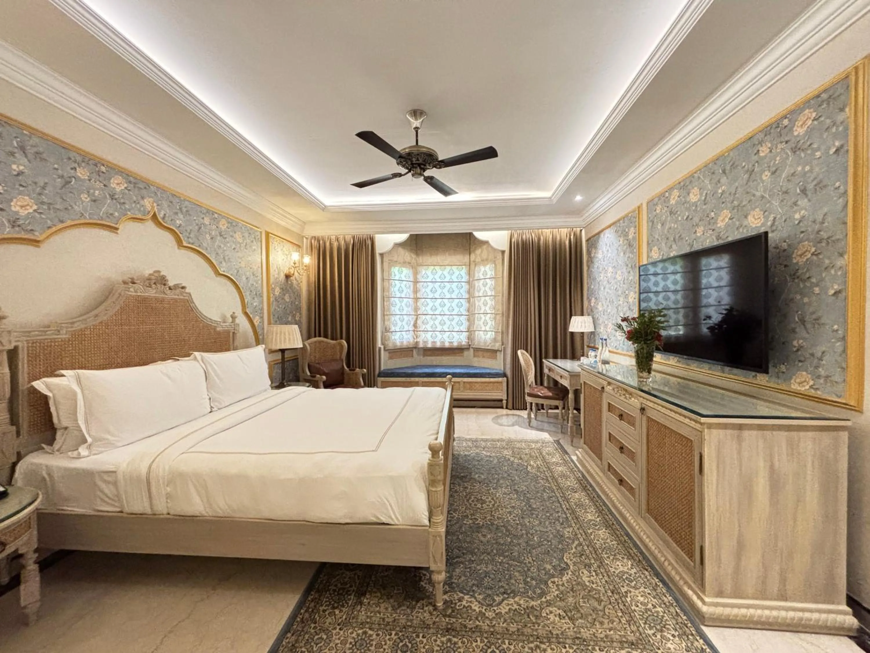 Bedroom, Bed in Fort Rajwada,Jaisalmer