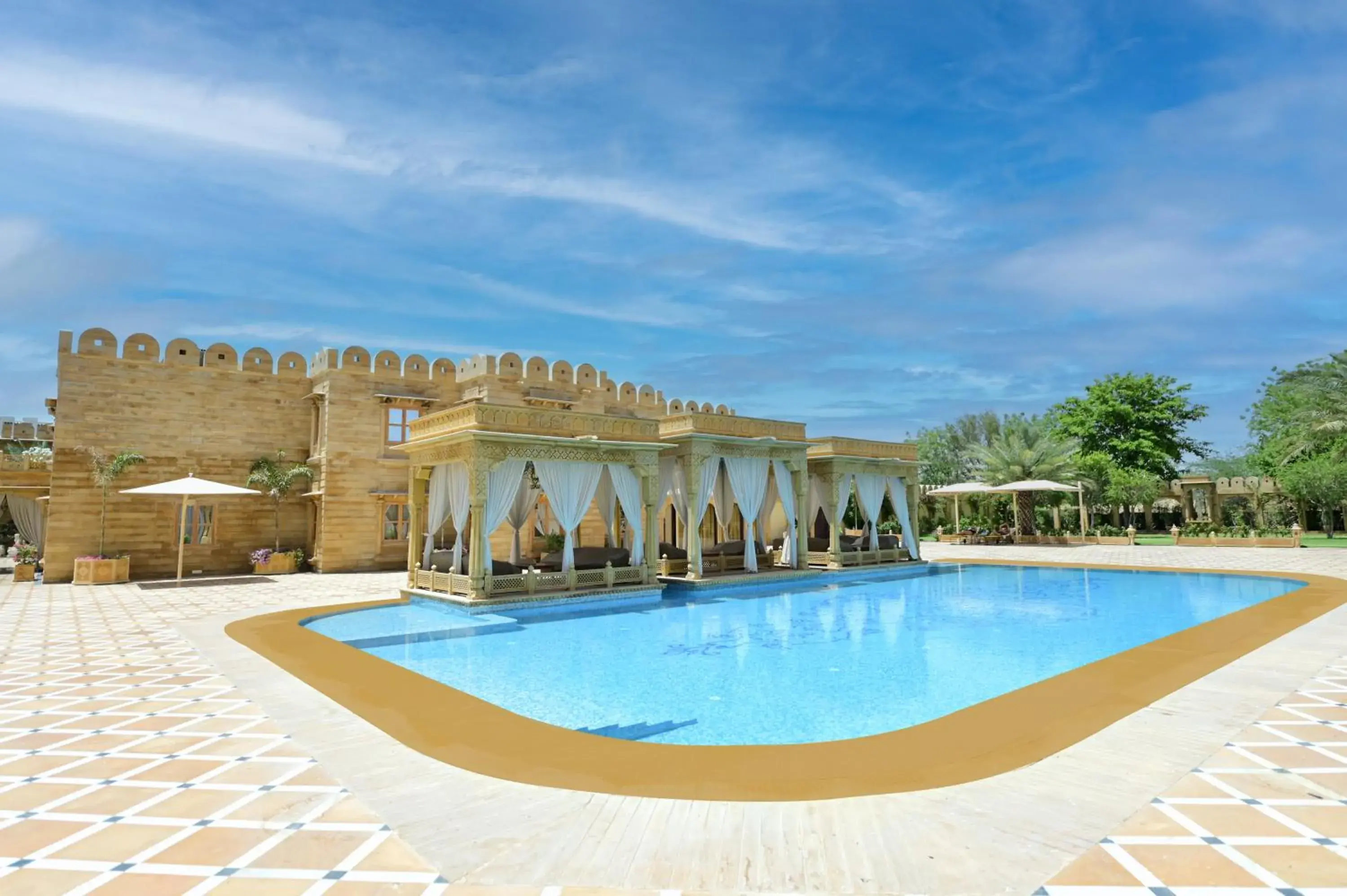 Swimming pool in Fort Rajwada,Jaisalmer Swimming pool in Fort Rajwada,Jaisalmer