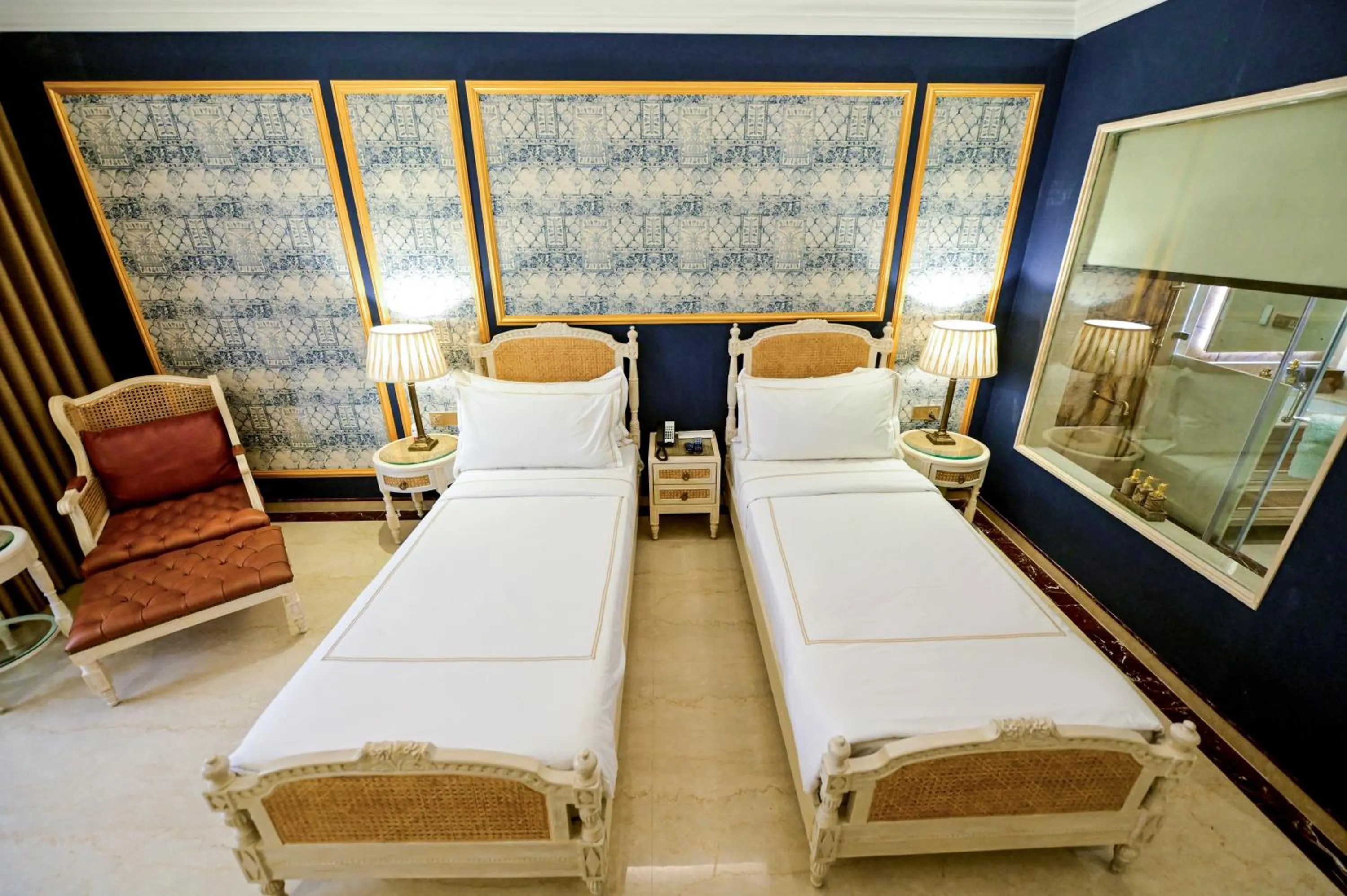 Bed in Fort Rajwada,Jaisalmer
