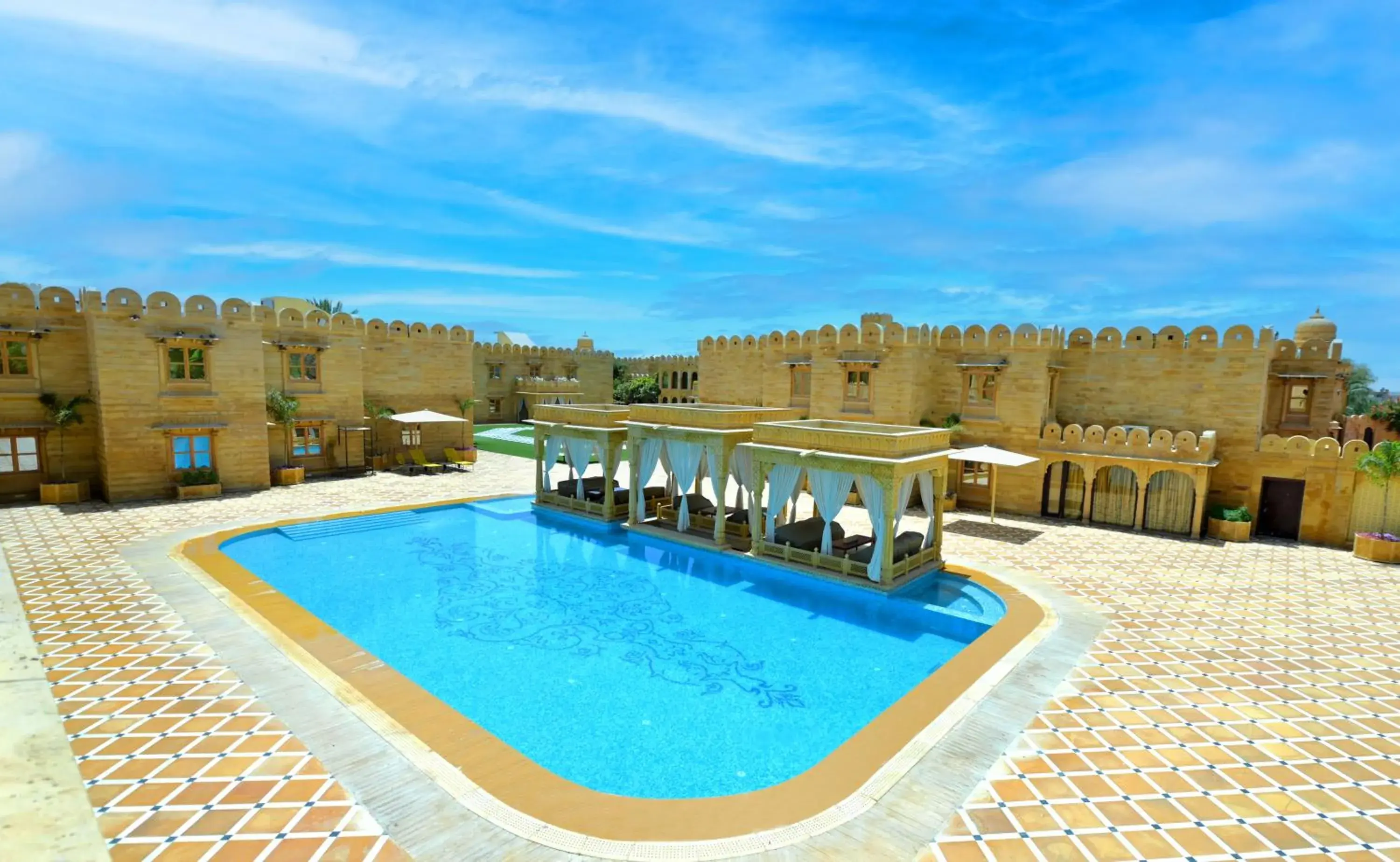 Swimming pool in Fort Rajwada,Jaisalmer Swimming pool in Fort Rajwada,Jaisalmer