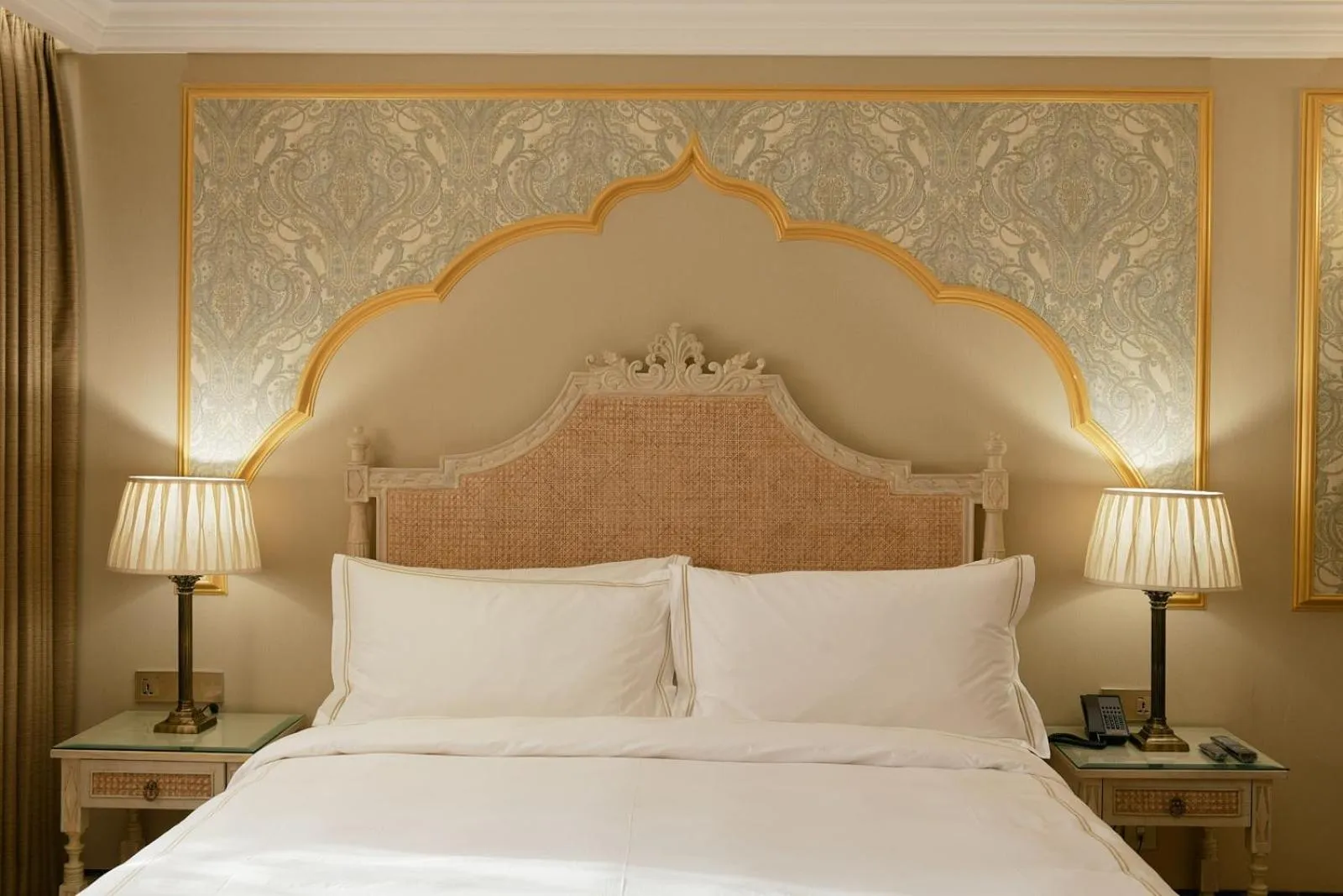 Bed in Fort Rajwada,Jaisalmer