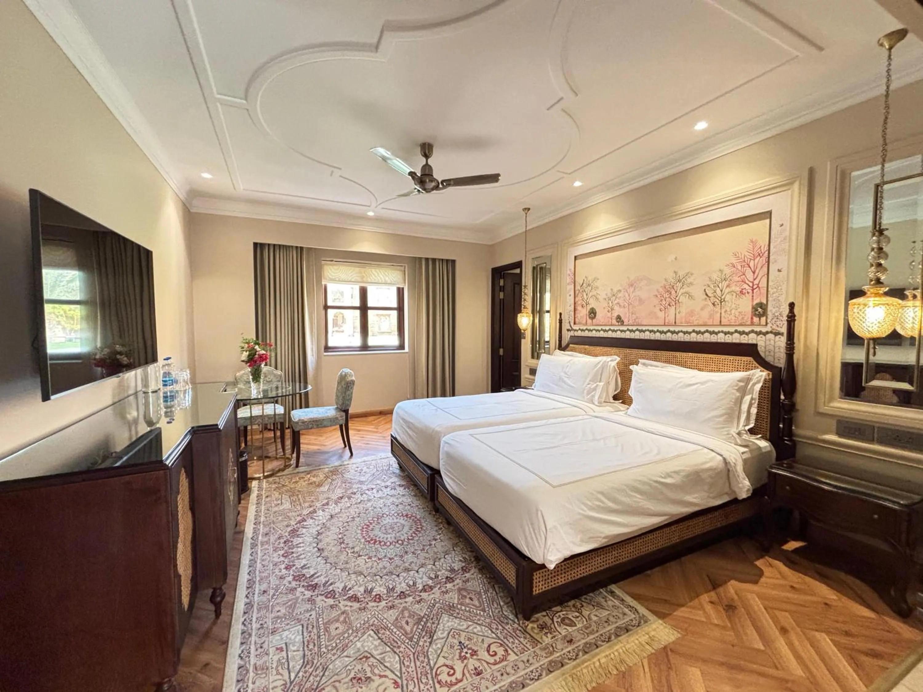 Bed in Fort Rajwada,Jaisalmer