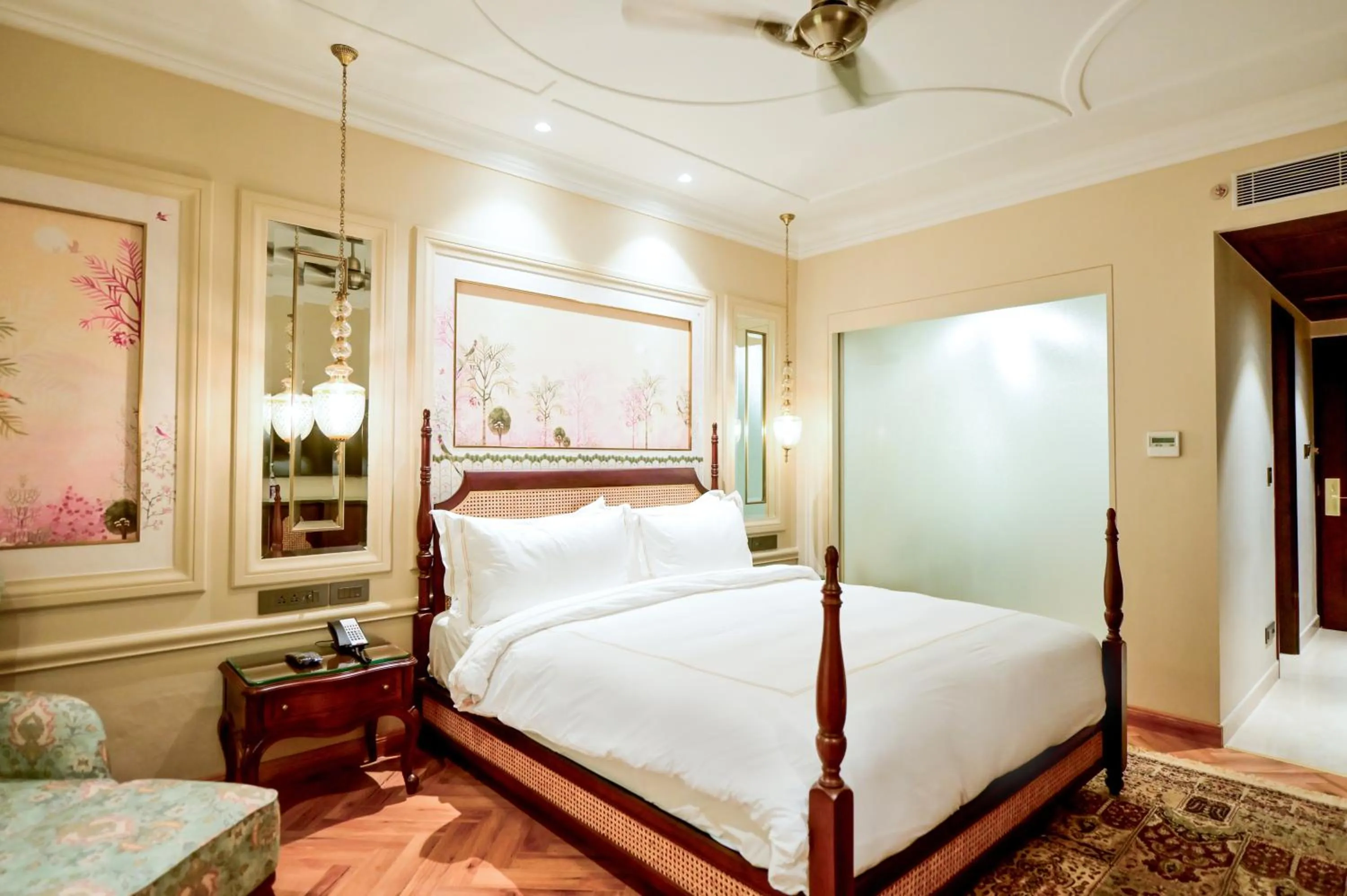 Bed in Fort Rajwada,Jaisalmer