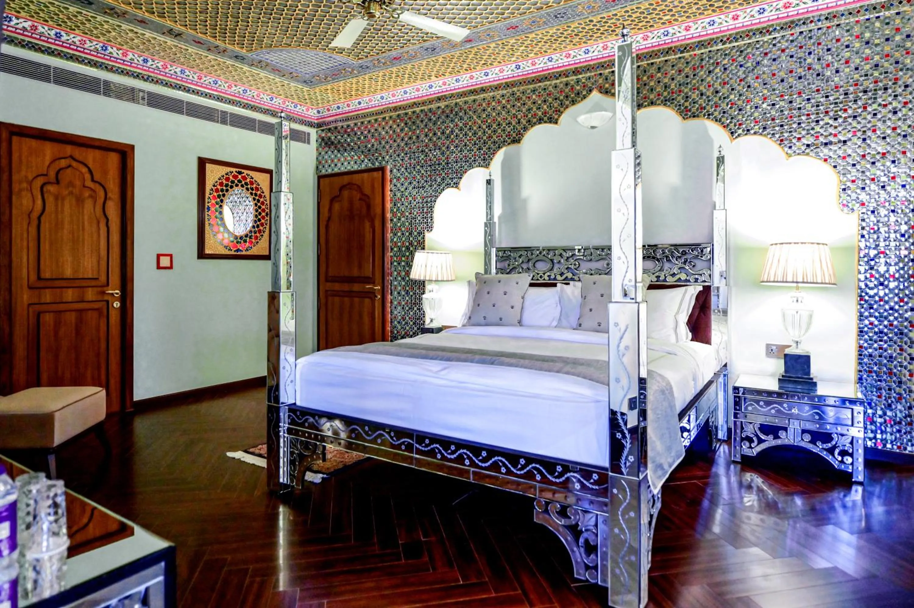 Bed in Fort Rajwada,Jaisalmer