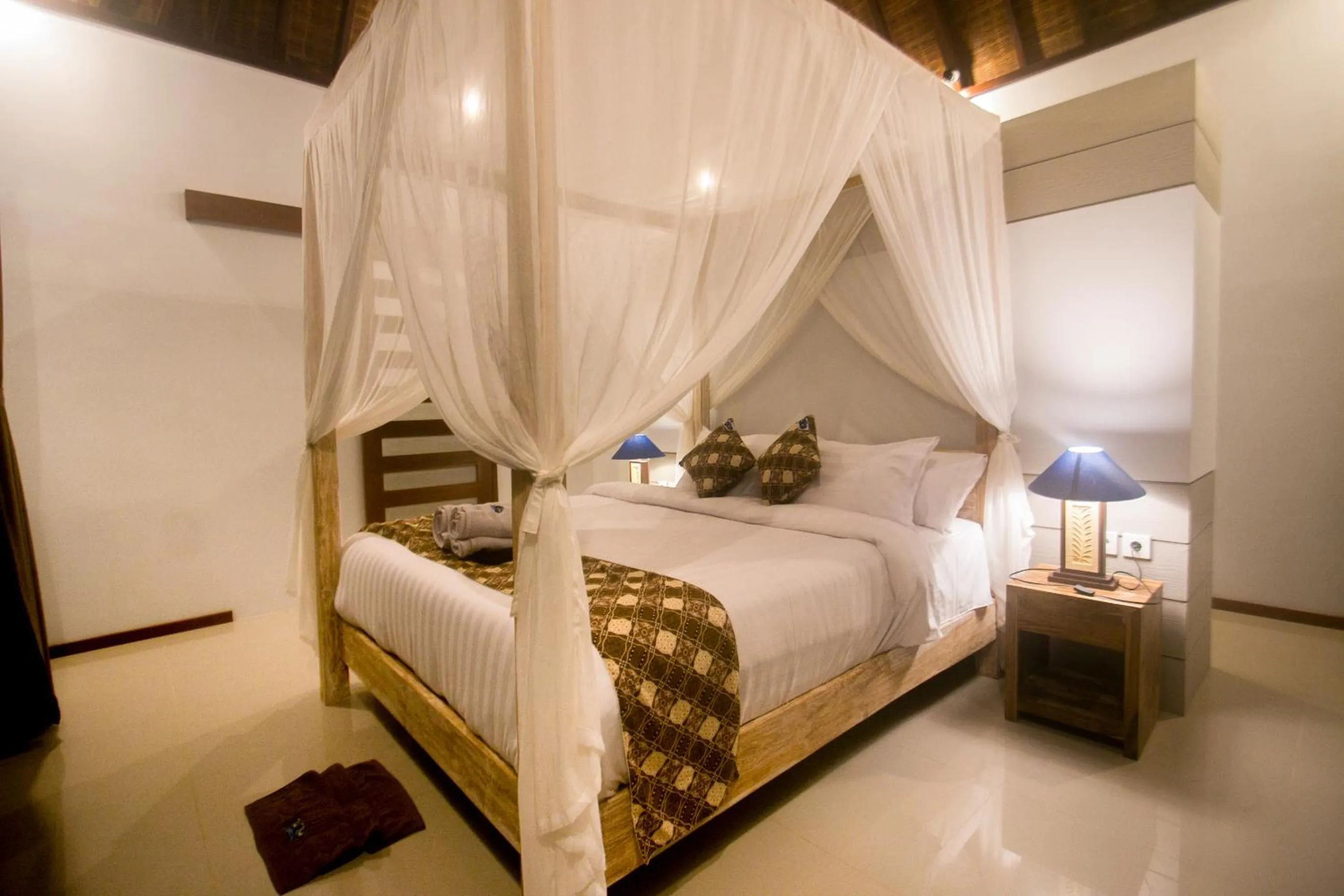 Bed in The Secret Spot Villas