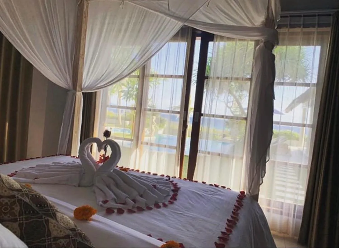 Bed in The Secret Spot Villas