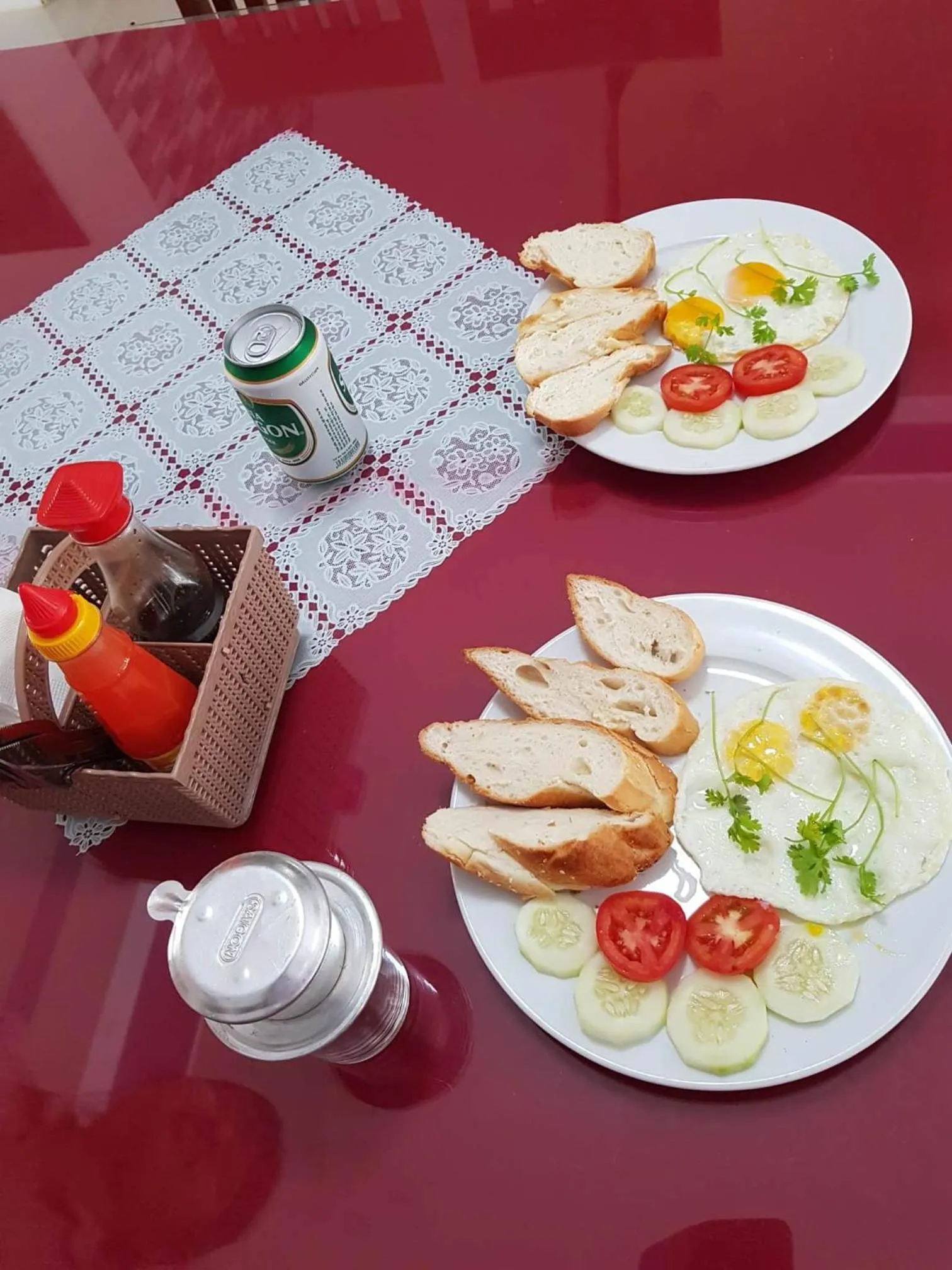 Buffet breakfast in Son Doong Riverside