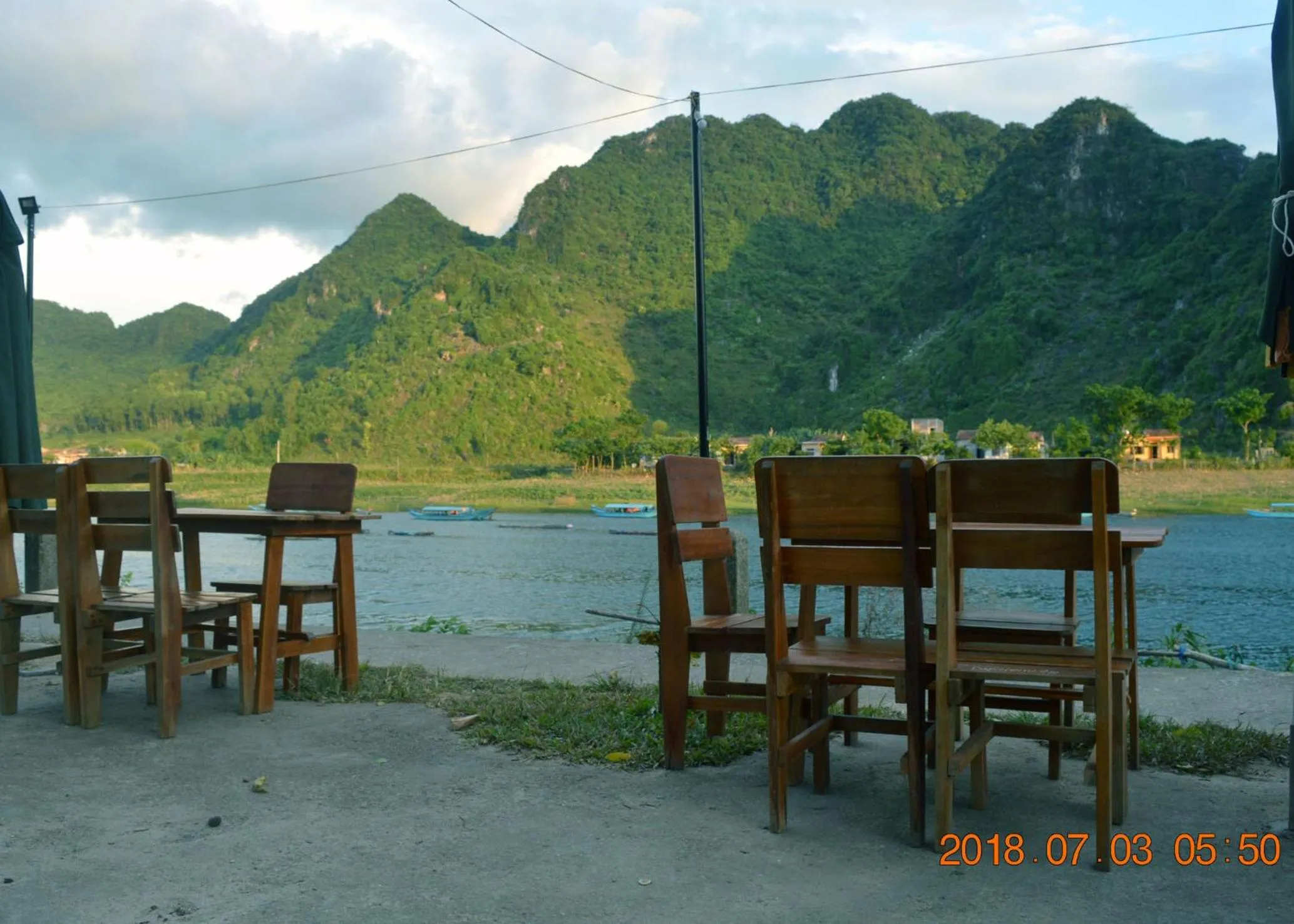 Lake view in Son Doong Riverside