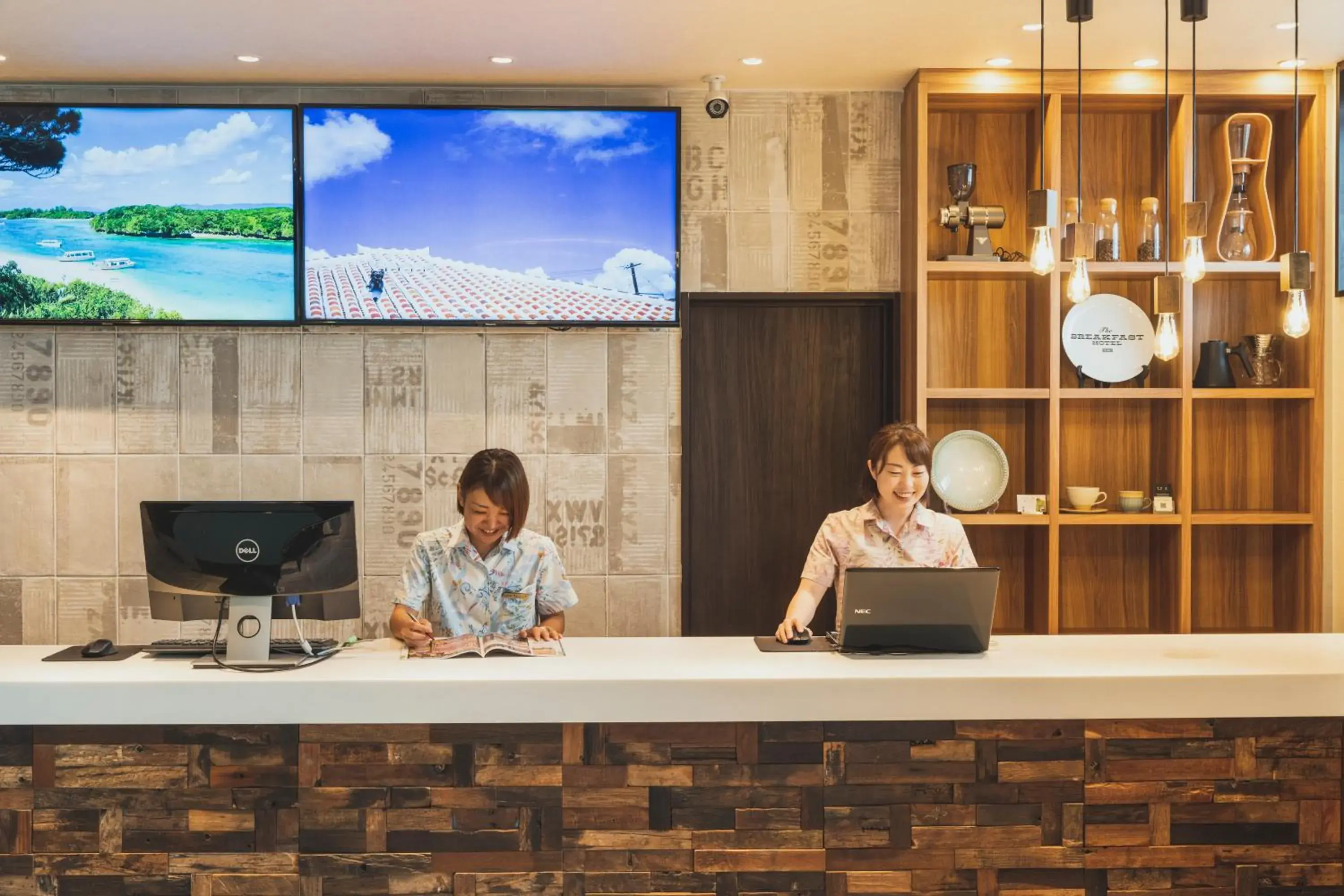 Lobby or reception in The BREAKFAST HOTEL MARCHE Ishigaki Island Lobby or reception in The BREAKFAST HOTEL MARCHE Ishigaki Island