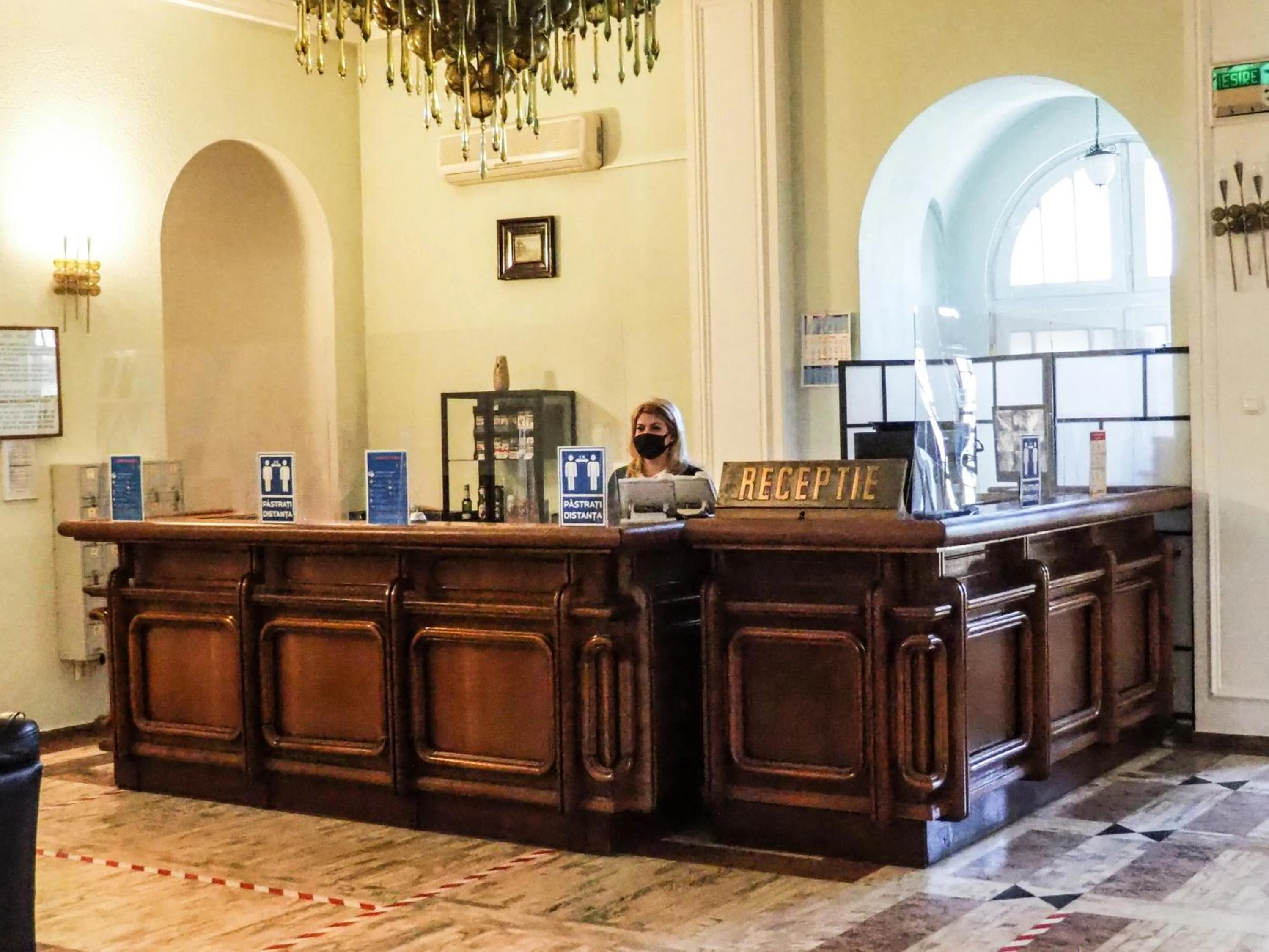 Lobby or reception in Hotel Triumf