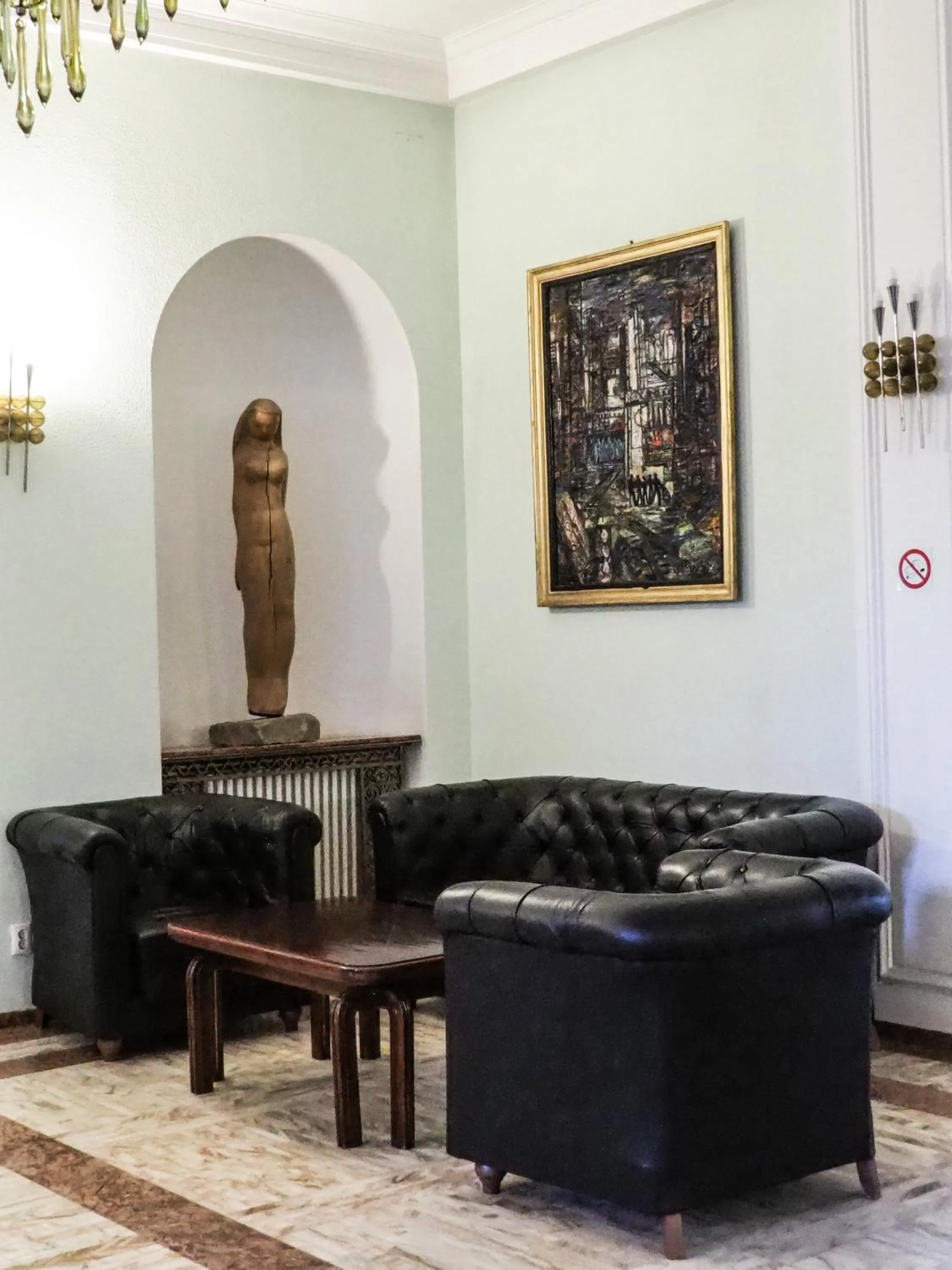 Lobby or reception in Hotel Triumf