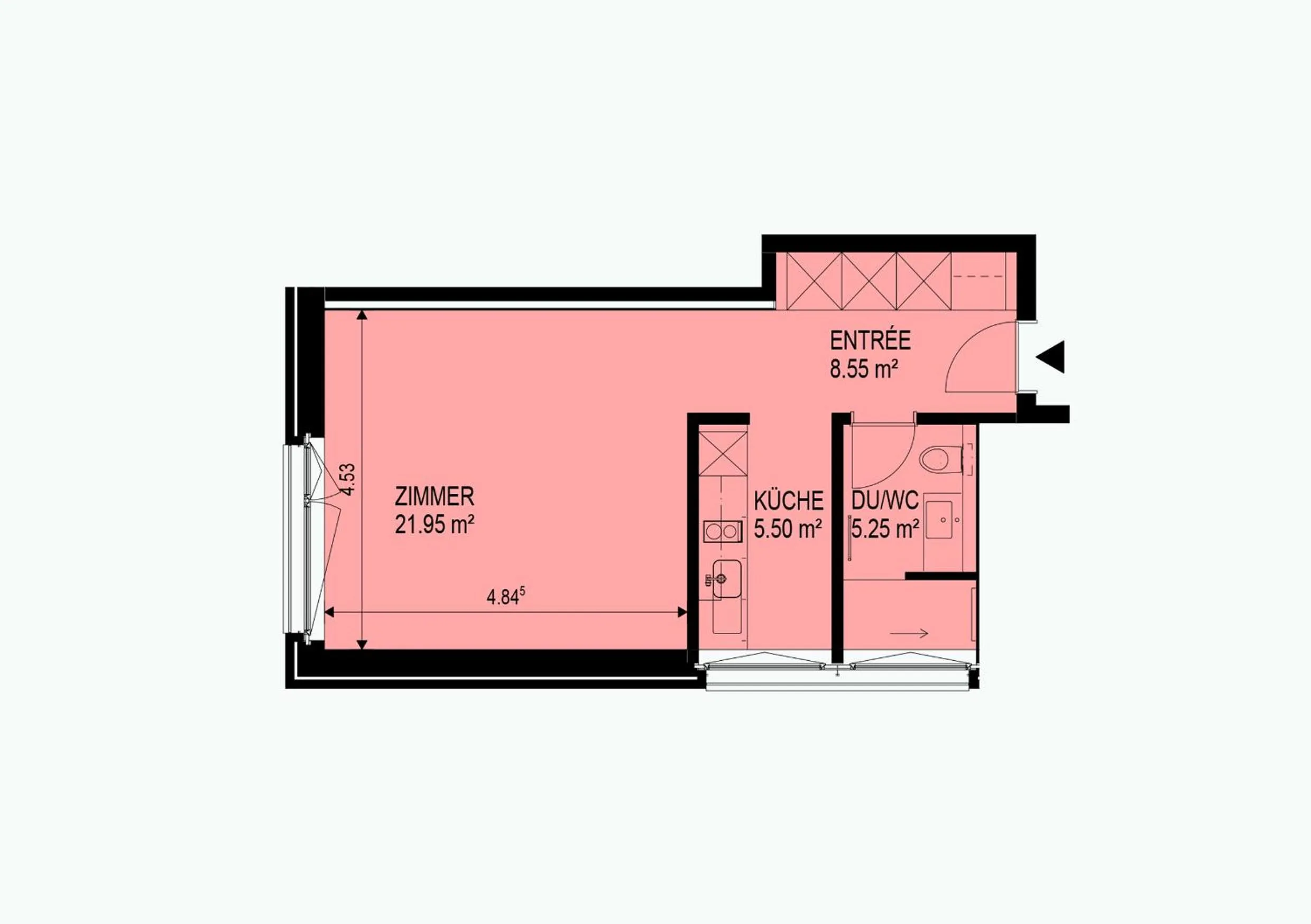 Floor plan in City Apartments