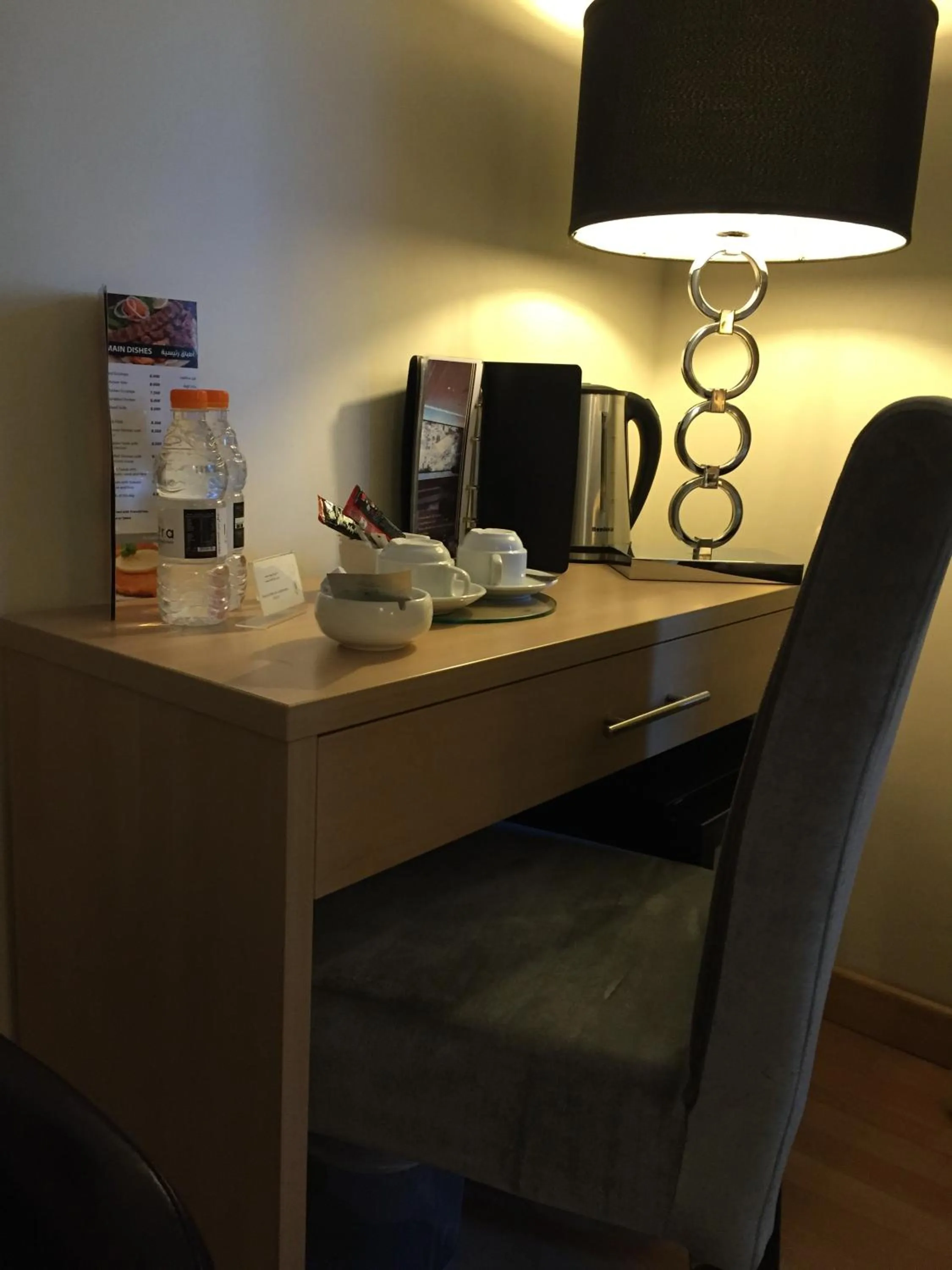 Seating area in Crystal Hotel