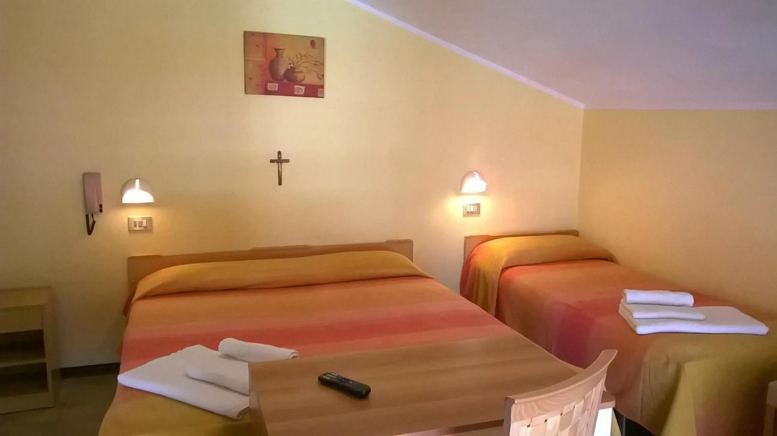 Bed in Hotel Carmen Viserba