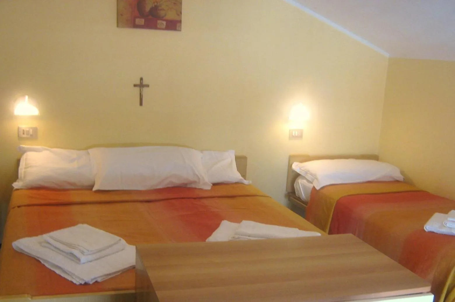 Bed in Hotel Carmen Viserba