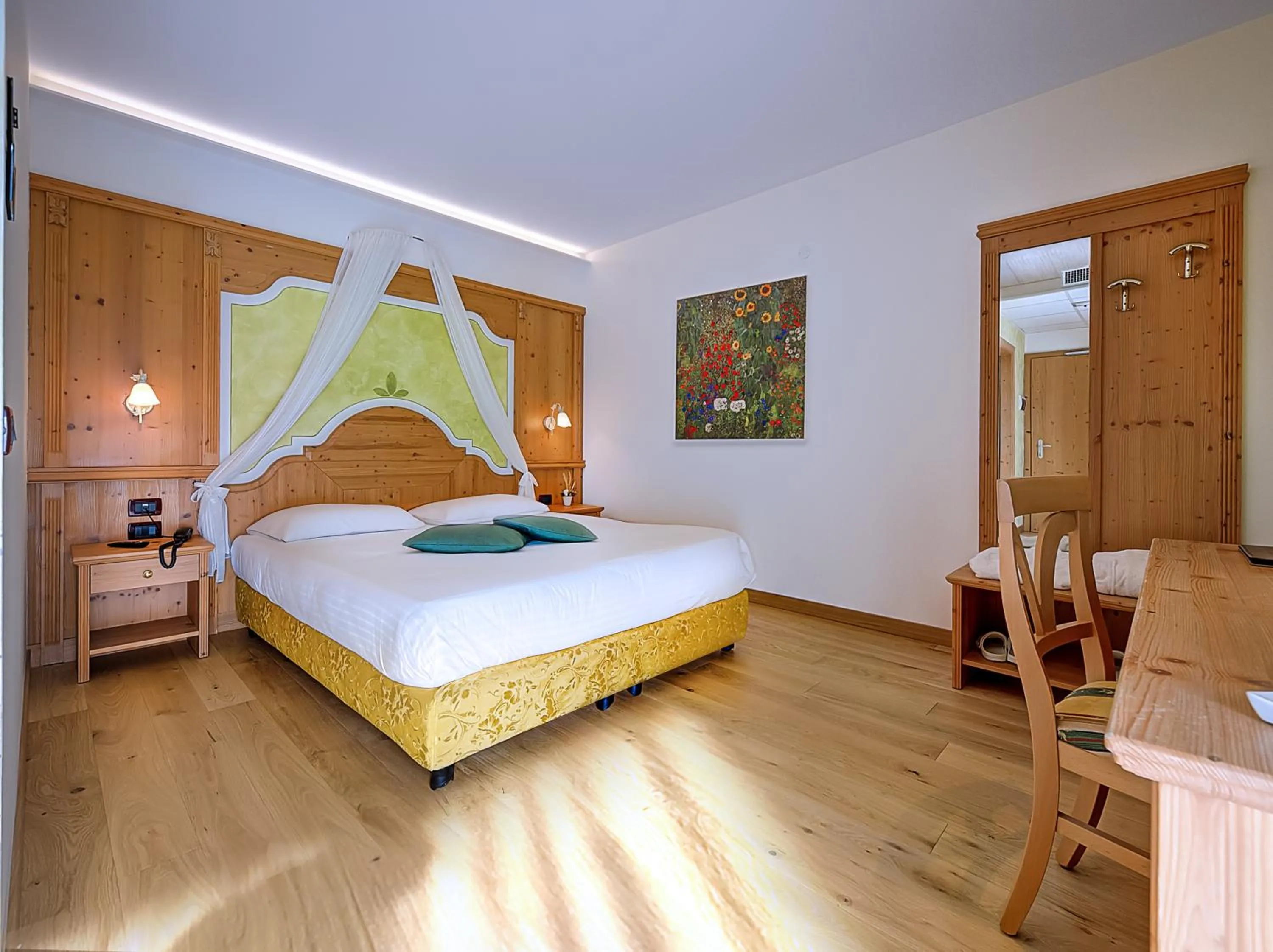 Bedroom, Bed in Hotel Garni La Vigna - Adult Friendly