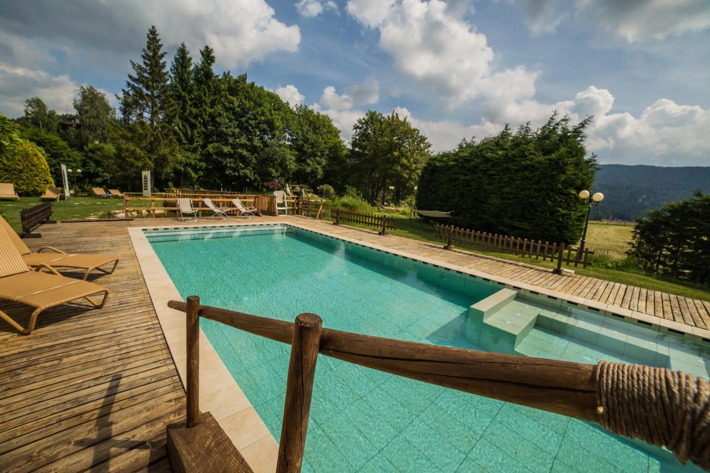 Open Air Bath in Alpen Hotel Eghel