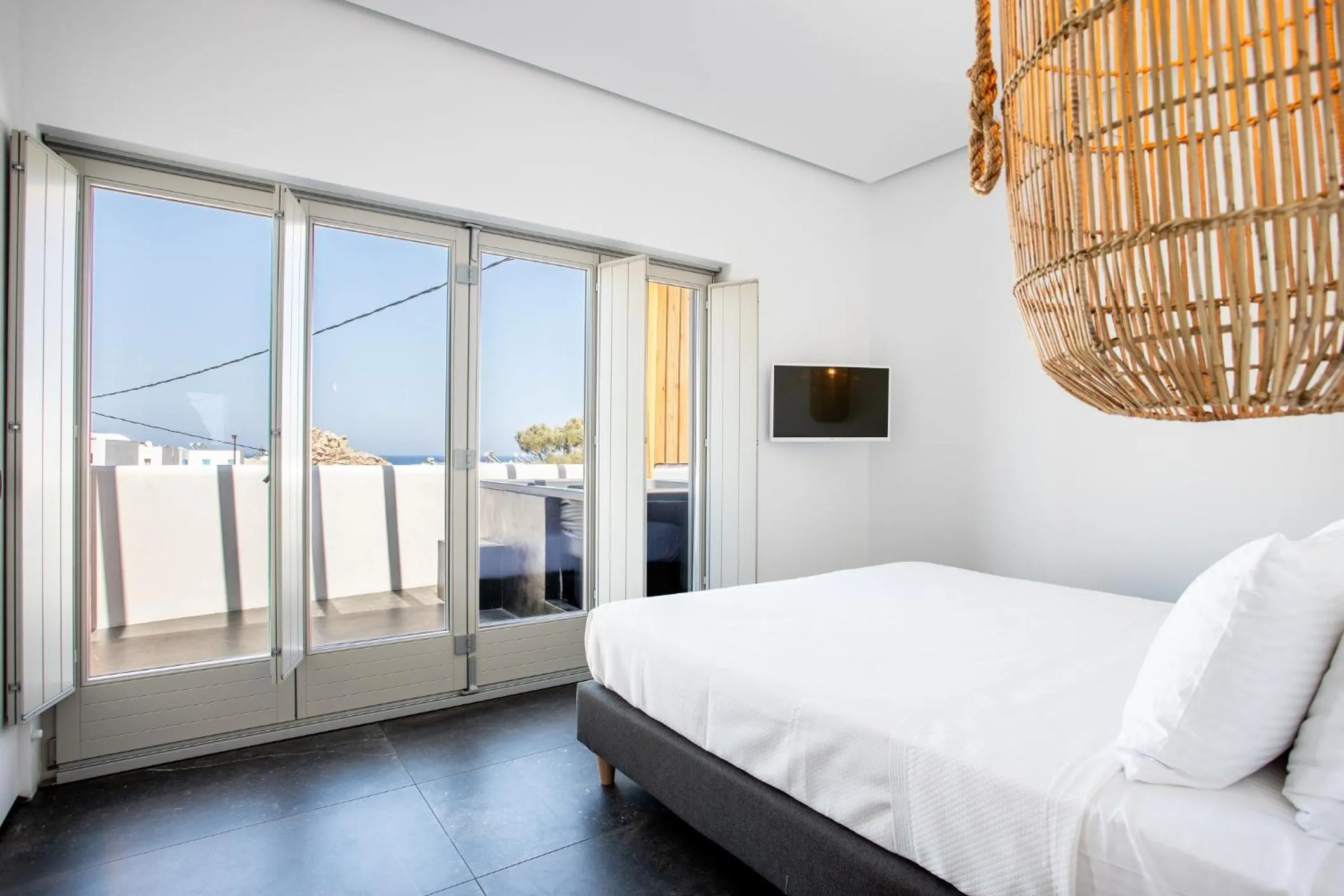 Bedroom, Bed in Aegean Gem