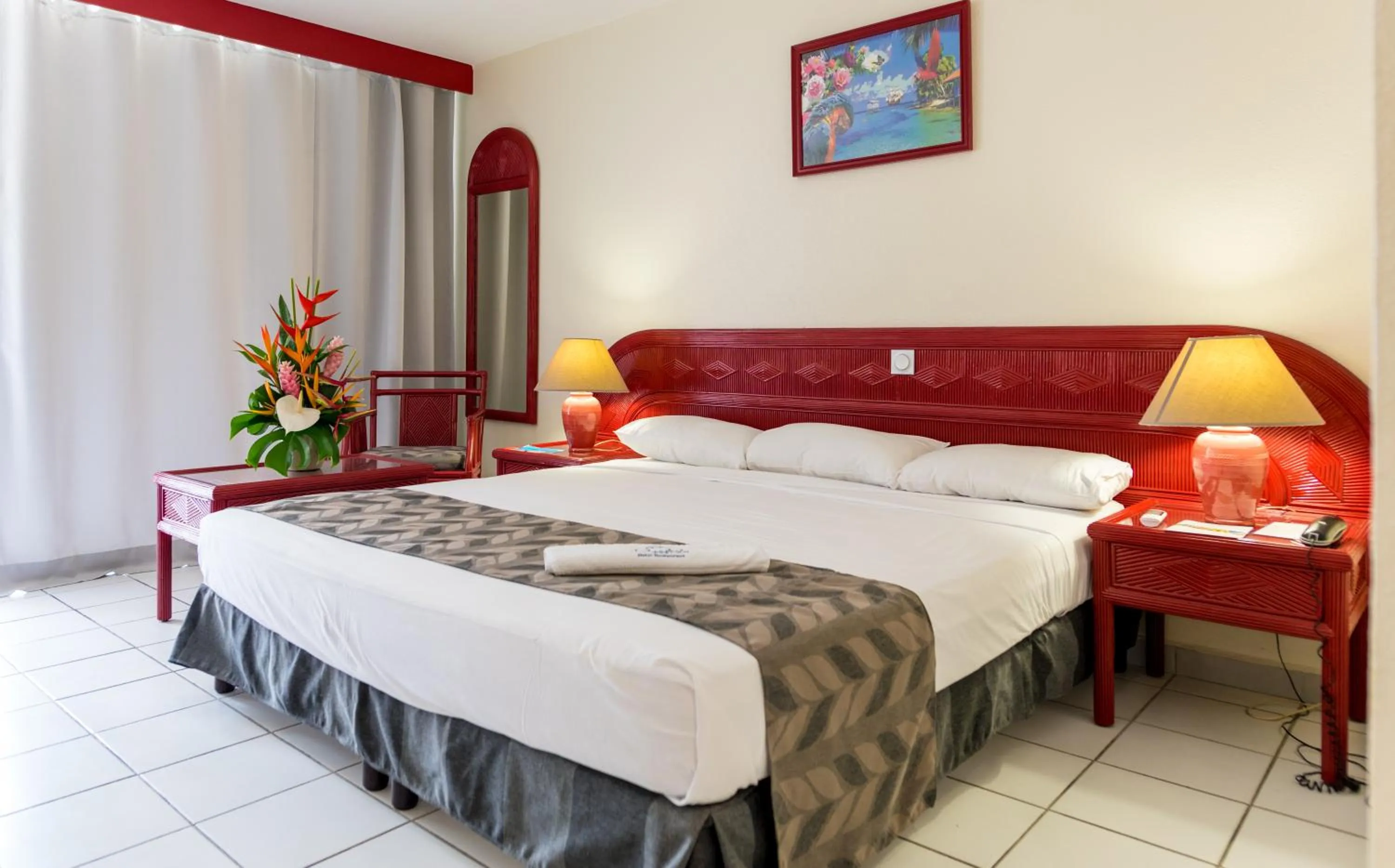 Bed in Canella Beach Hotel
