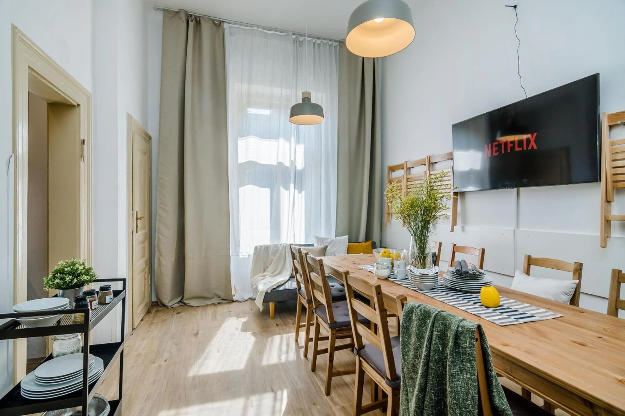 Dining area in Historic Centre Prague Apartments by Michal&Friends