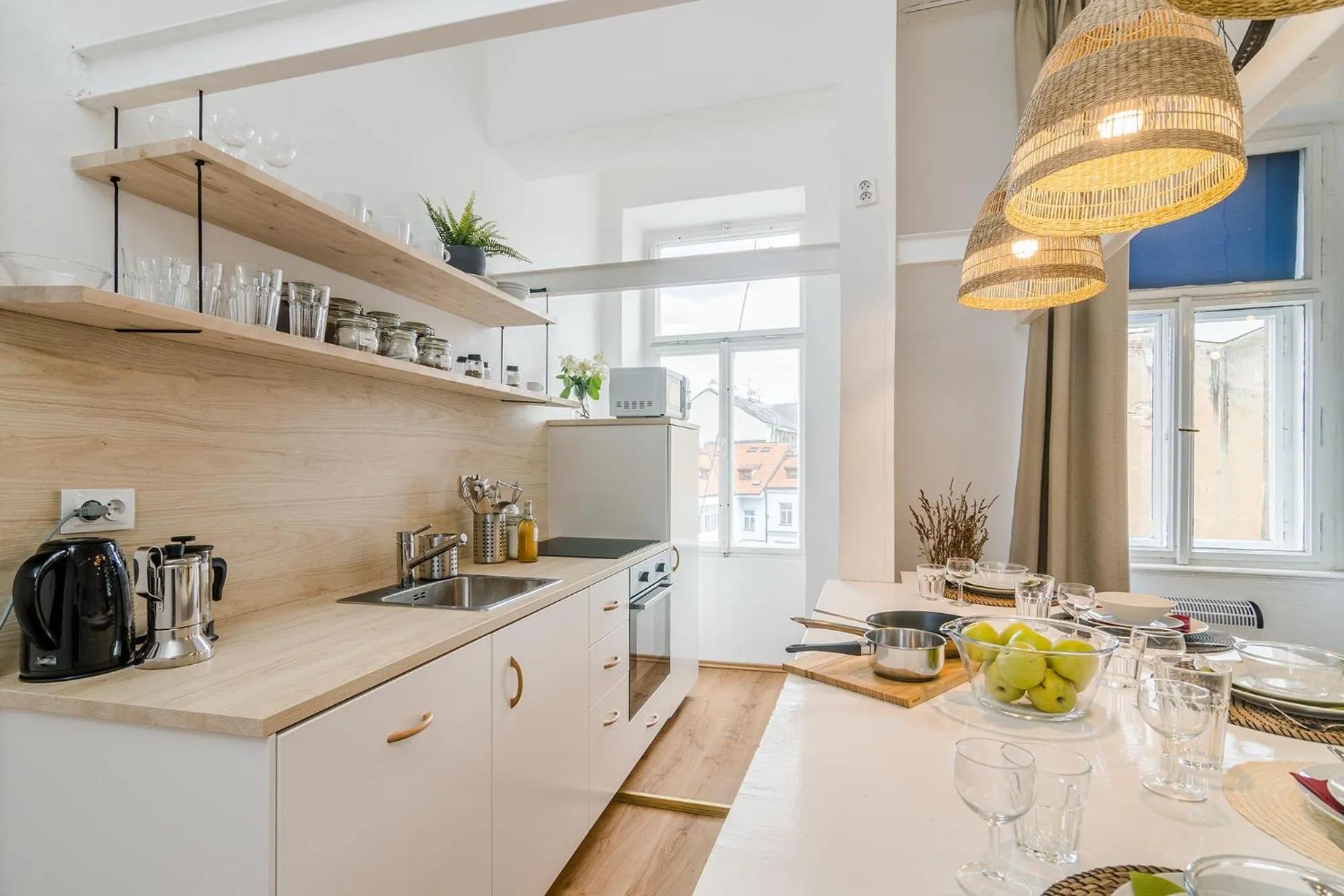 Kitchen or kitchenette in Historic Centre Prague Apartments by Michal&Friends
