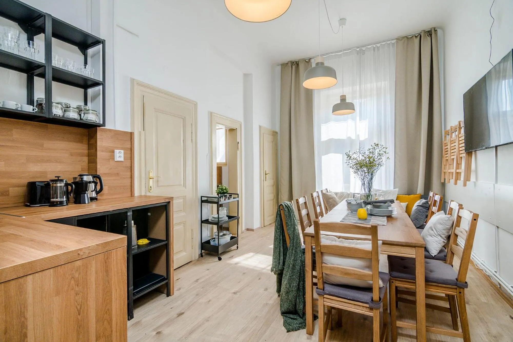 kitchen in Historic Centre Prague Apartments by Michal&Friends