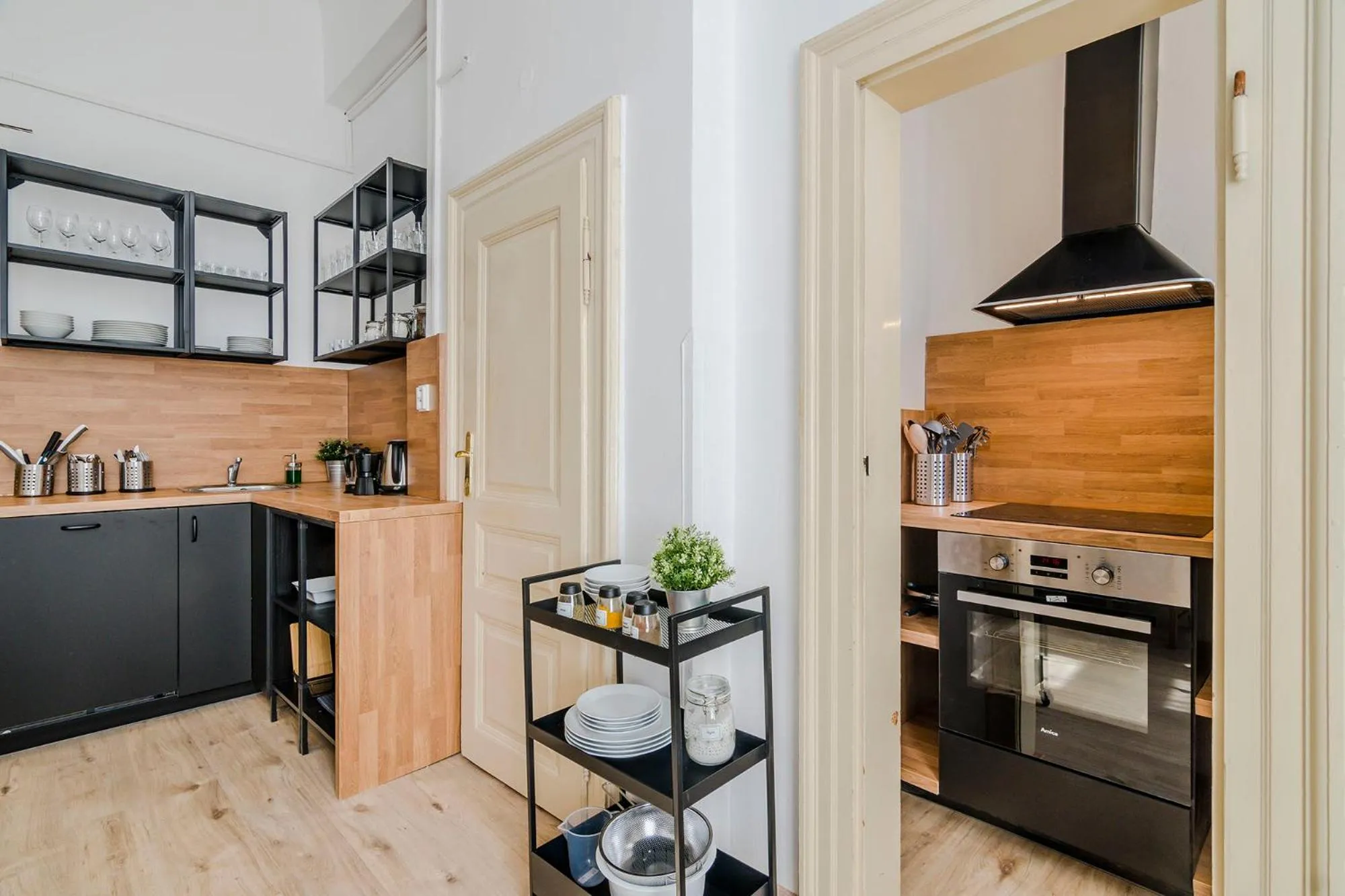 Kitchen or kitchenette in Historic Centre Prague Apartments by Michal&Friends