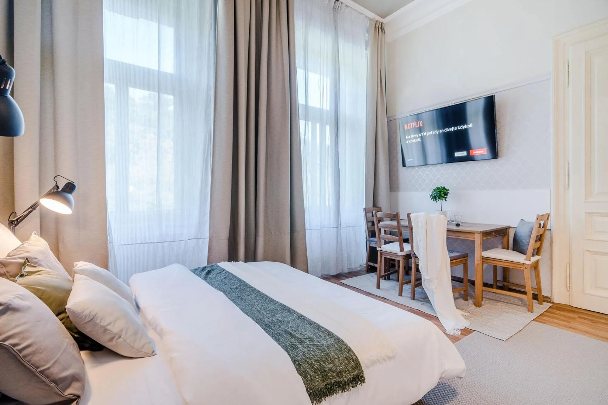 Bedroom, Bed in Historic Centre Prague Apartments by Michal&Friends