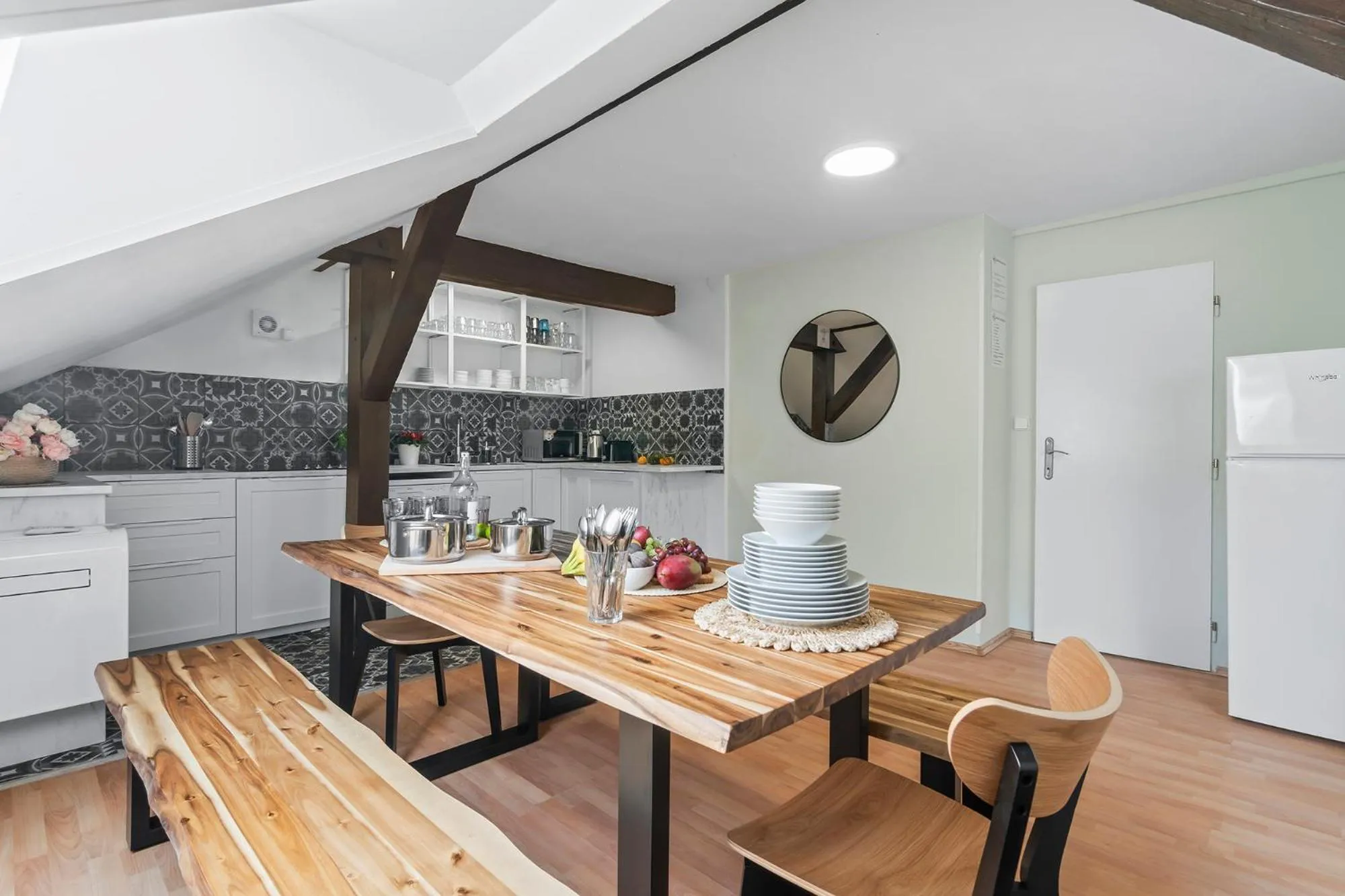 Kitchen or kitchenette in Historic Centre Prague Apartments by Michal&Friends