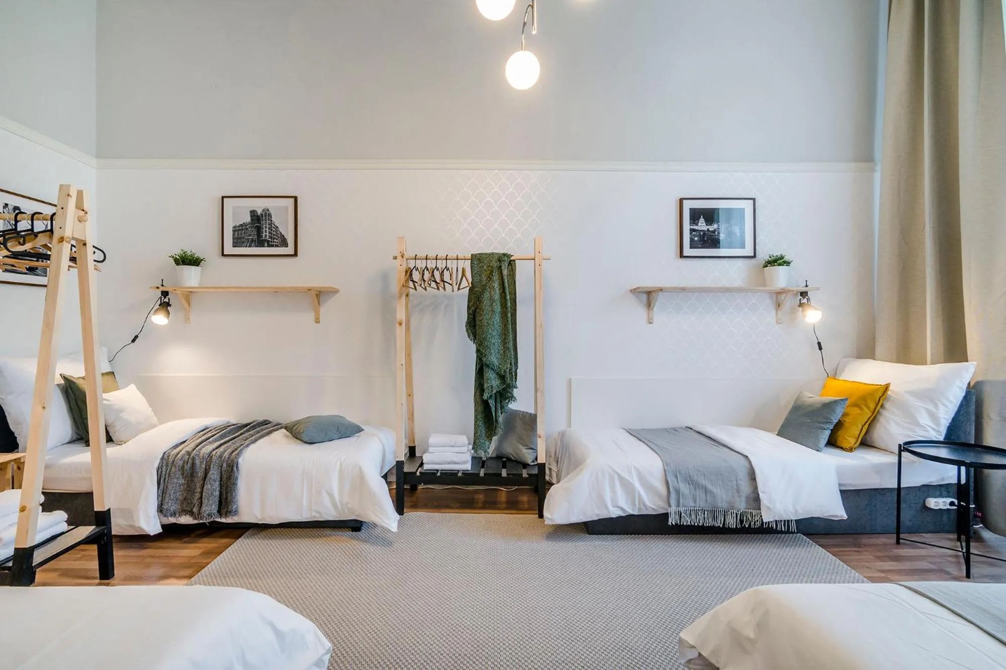 kitchen, Bed in Historic Centre Prague Apartments by Michal&Friends