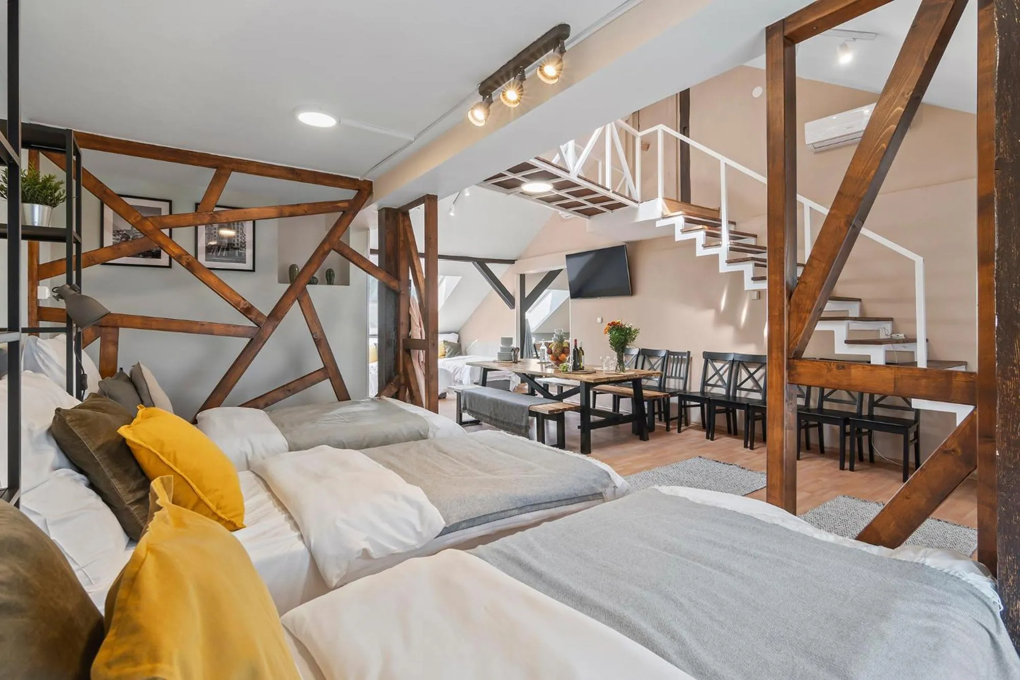 Dining area, Bed in Historic Centre Prague Apartments by Michal&Friends