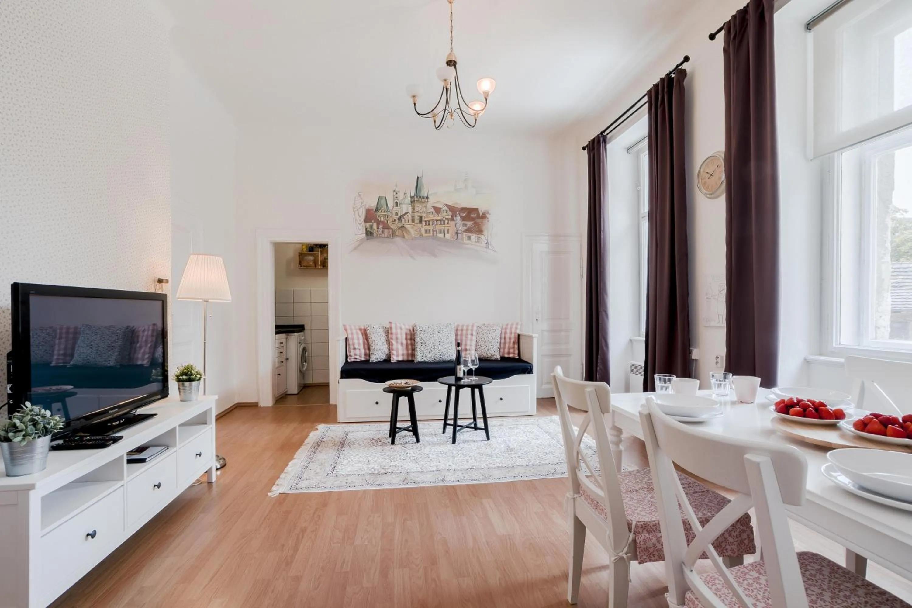 Living room in Historic Centre Prague Apartments by Michal&Friends