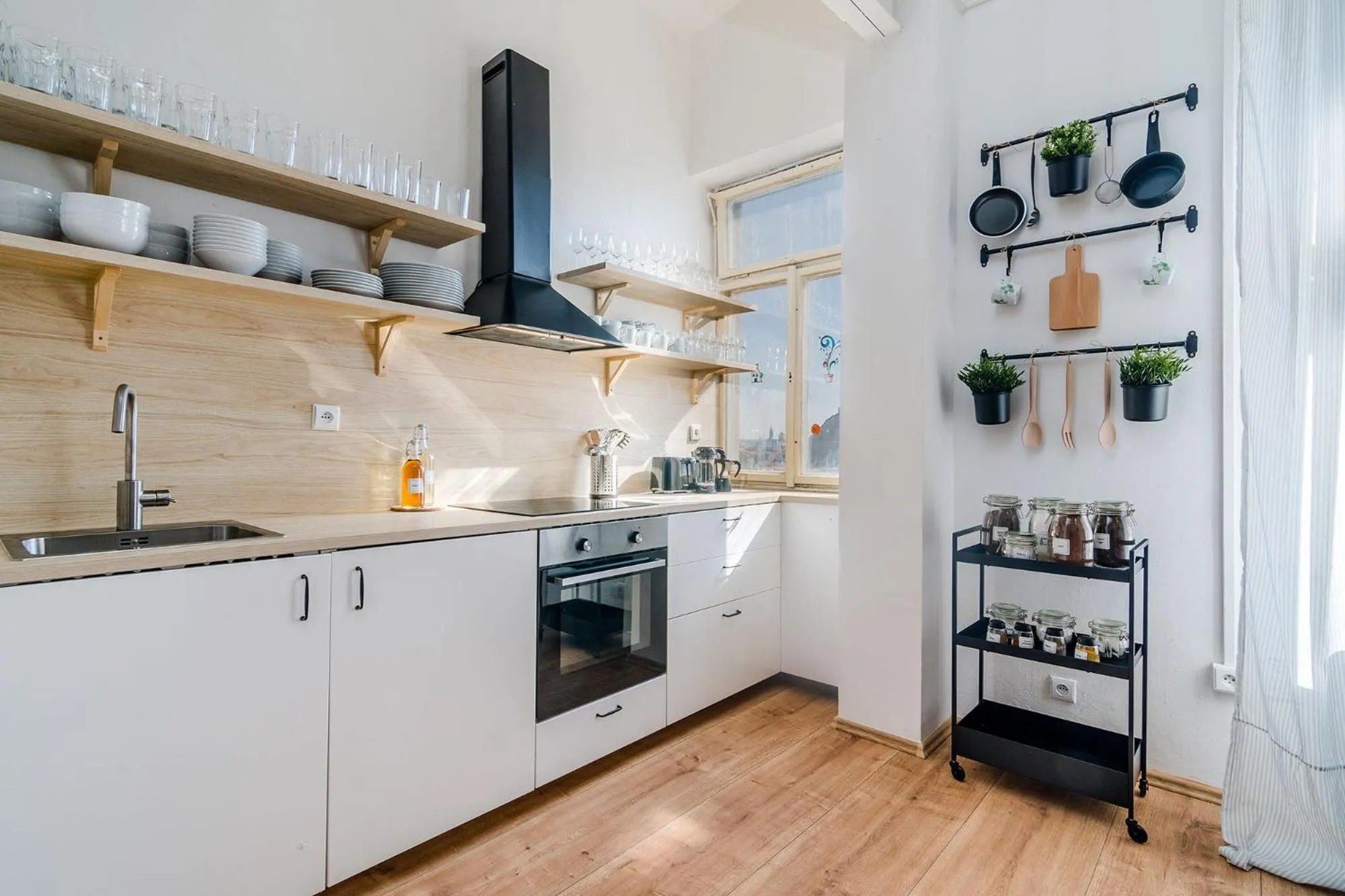 Kitchen or kitchenette in Historic Centre Prague Apartments by Michal&Friends