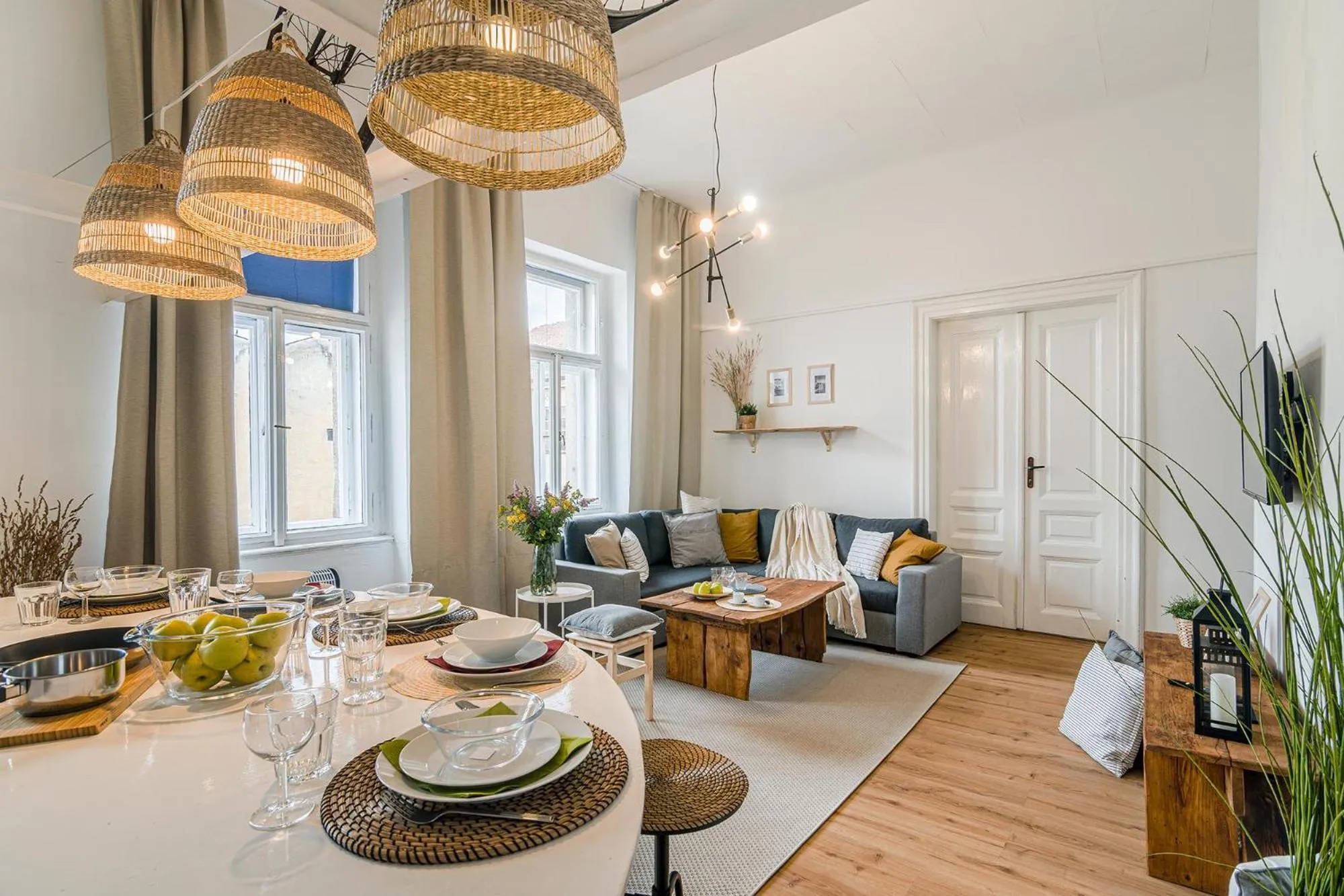 Living room in Historic Centre Prague Apartments by Michal&Friends