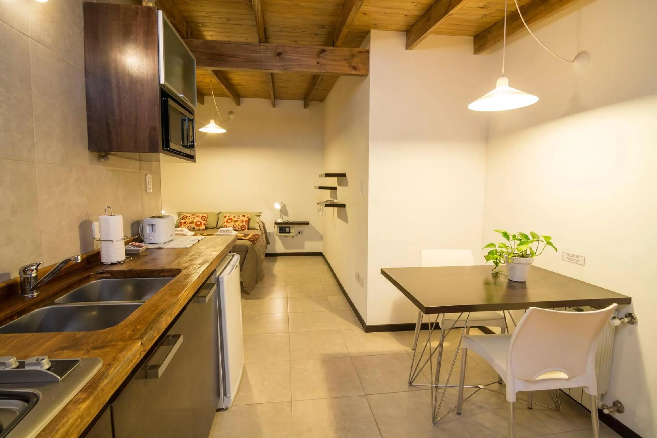Kitchen or kitchenette in Posada y Cabañas El Barranco