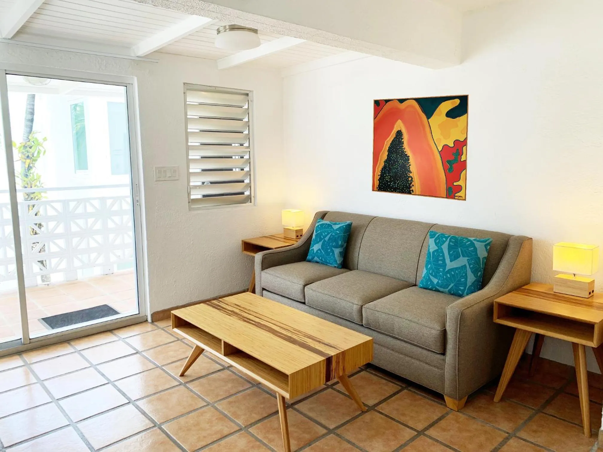 Living room in Sand Castle on the Beach - Adults Only