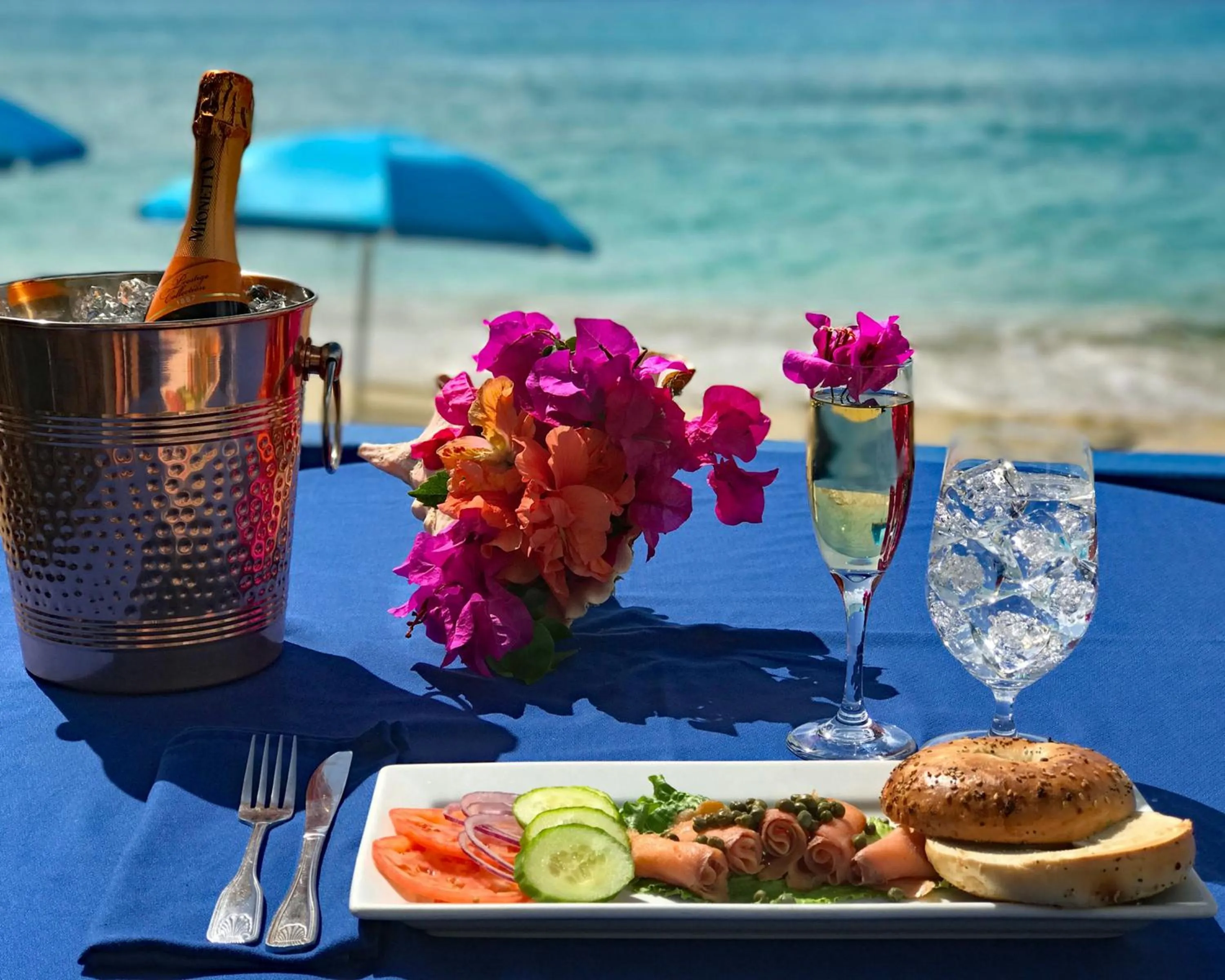 Food close-up in Sand Castle on the Beach - Adults Only