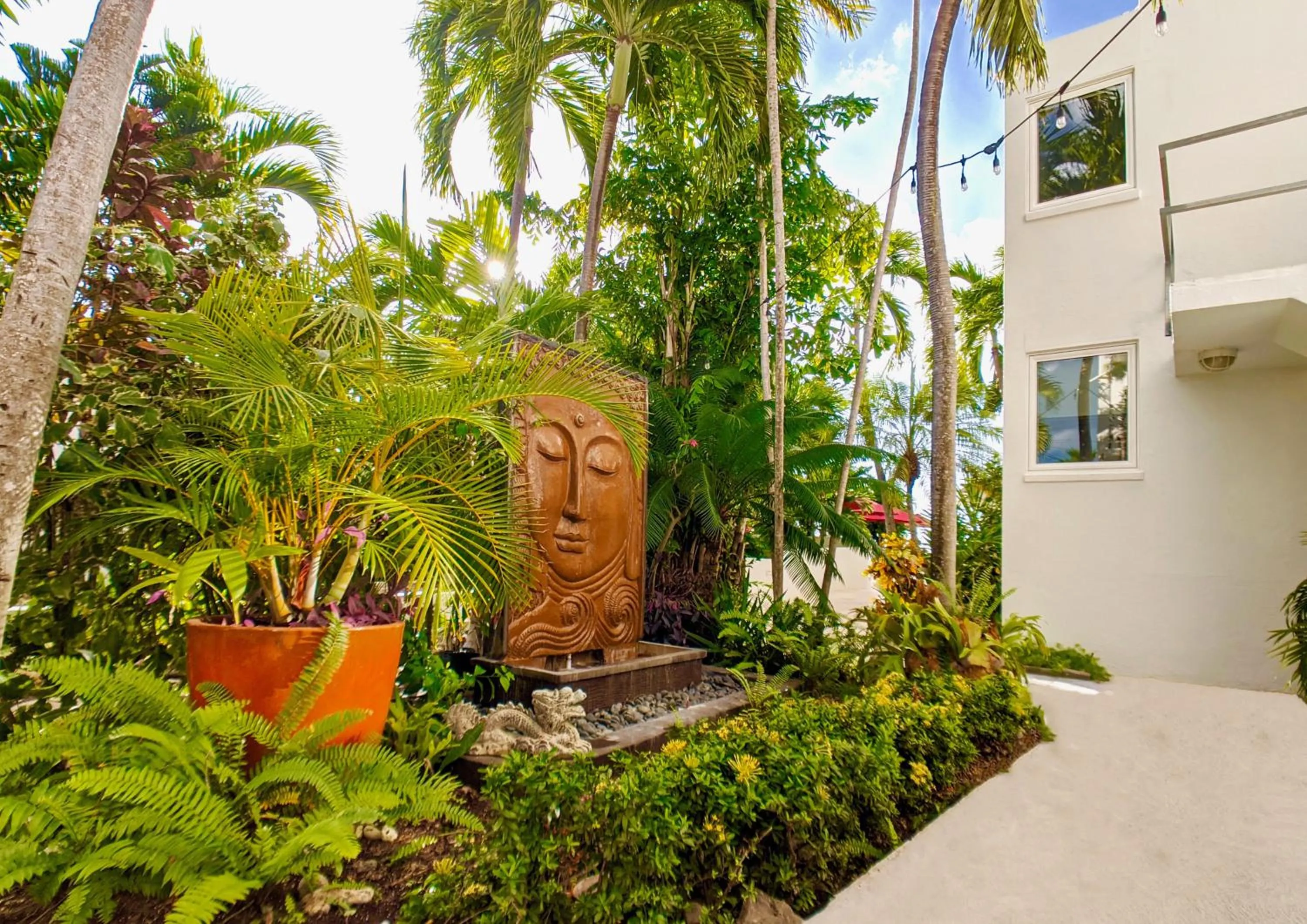 Garden in Sand Castle on the Beach - Adults Only