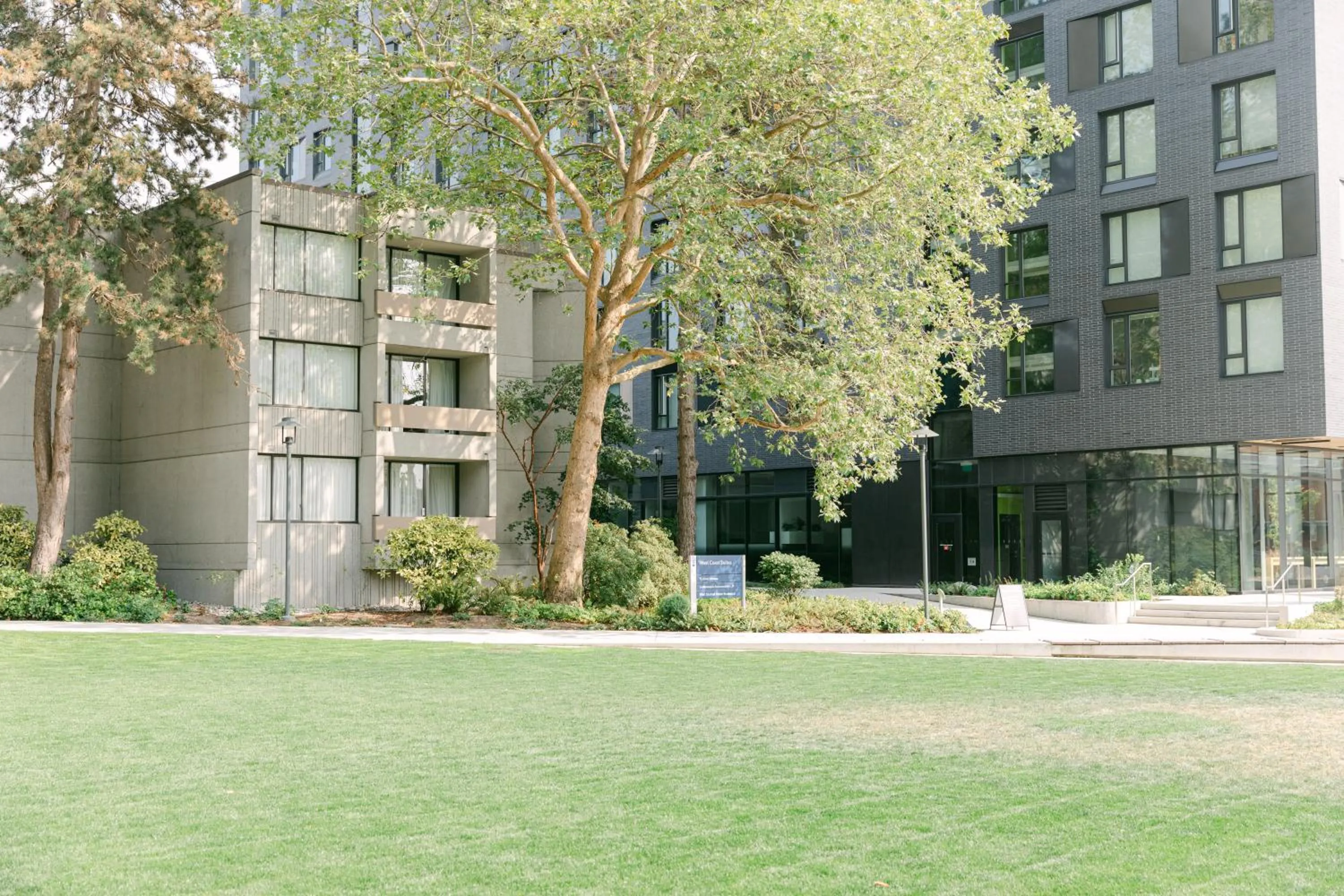 Property building in West Coast Suites at UBC